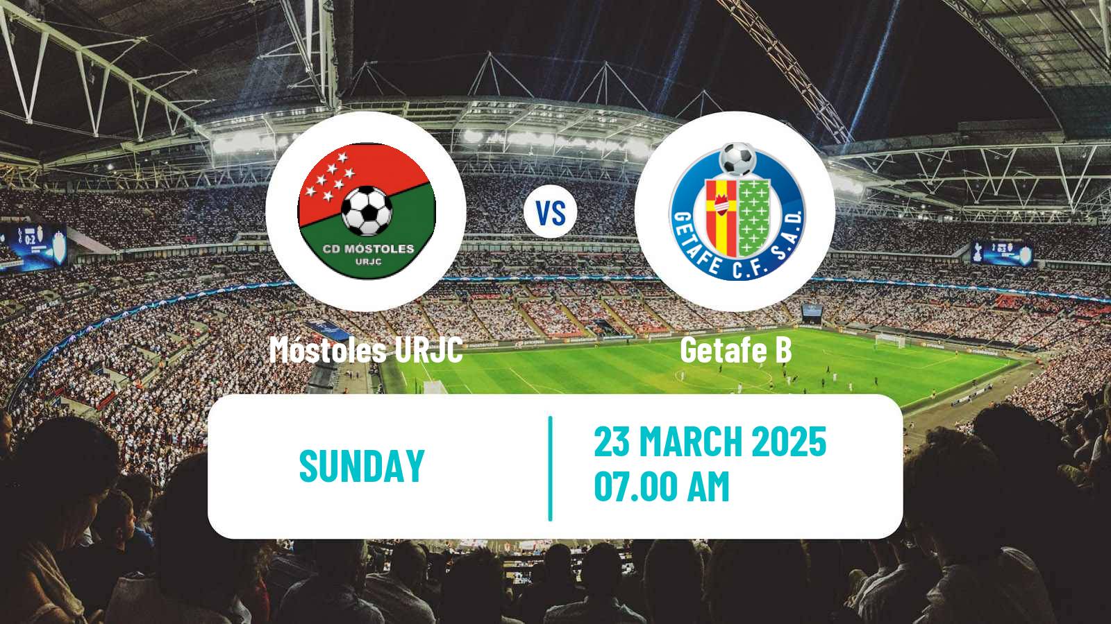 Soccer Spanish Segunda RFEF - Group 5 Móstoles URJC - Getafe B