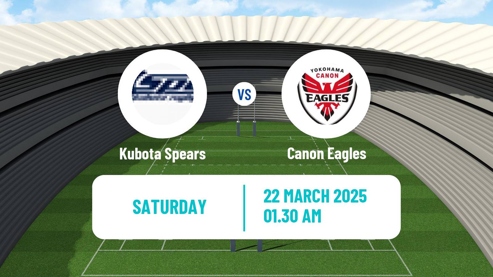 Rugby union Japan League One Rugby Union Kubota Spears - Canon Eagles