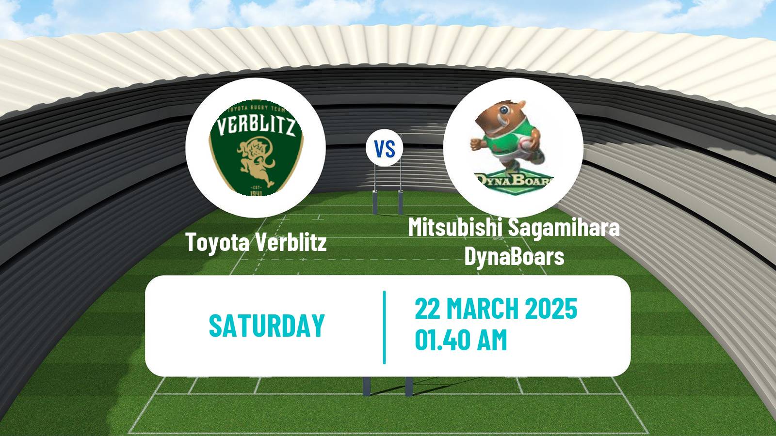 Rugby union Japan League One Rugby Union Toyota Verblitz - Mitsubishi Sagamihara DynaBoars