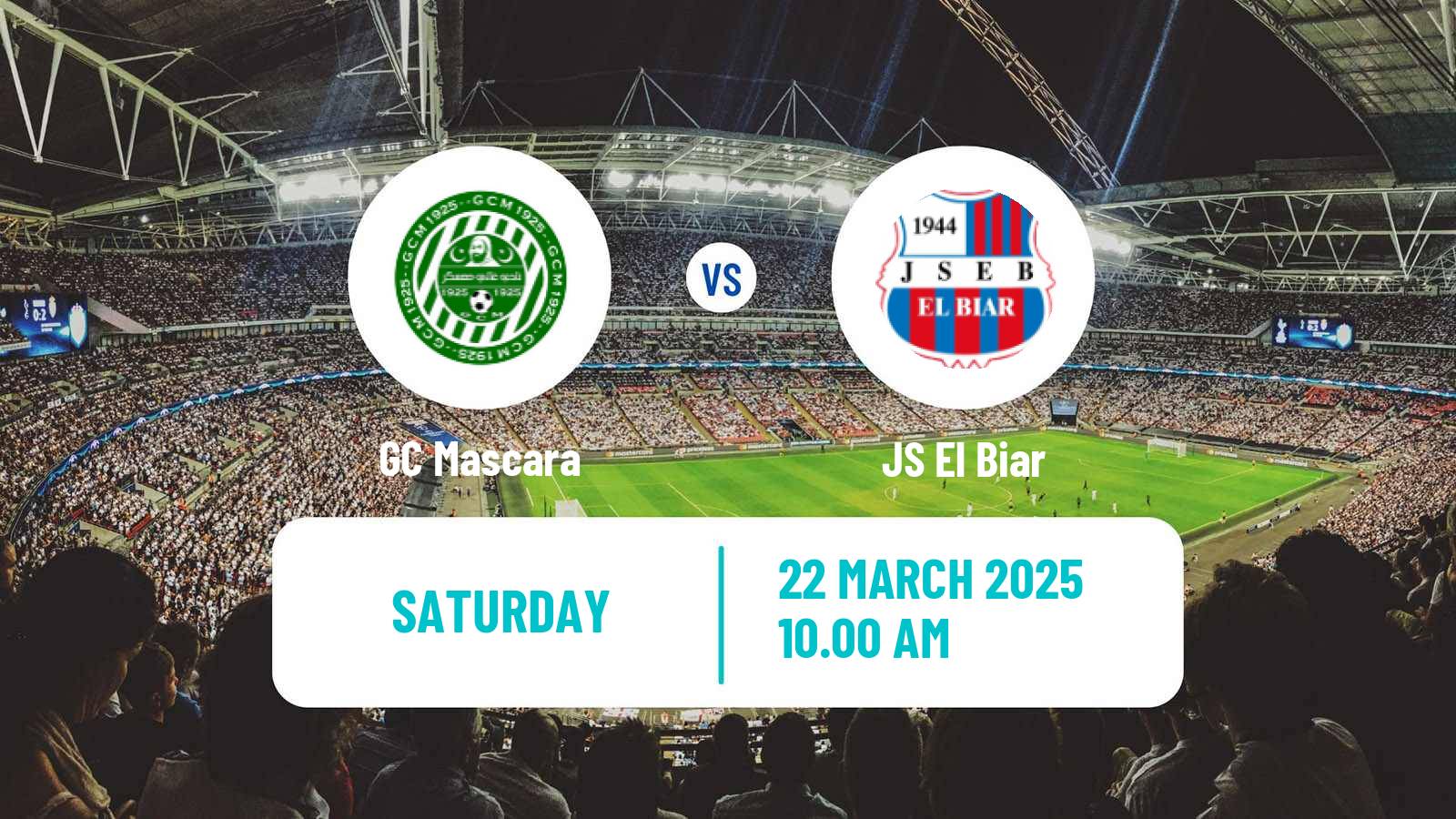 Soccer Algerian Ligue 2 GC Mascara - El Biar