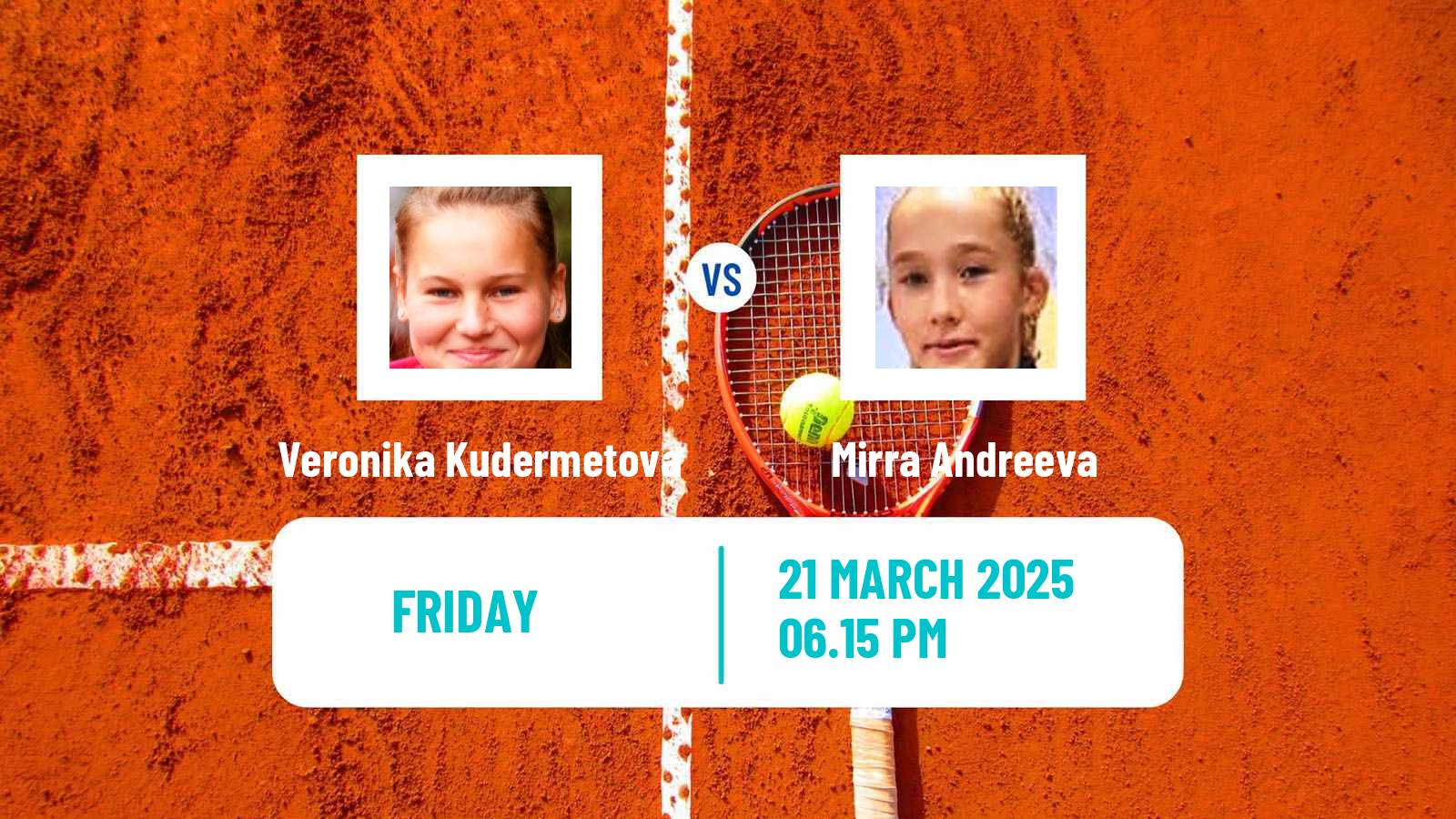 Tennis WTA Miami Veronika Kudermetova - Mirra Andreeva
