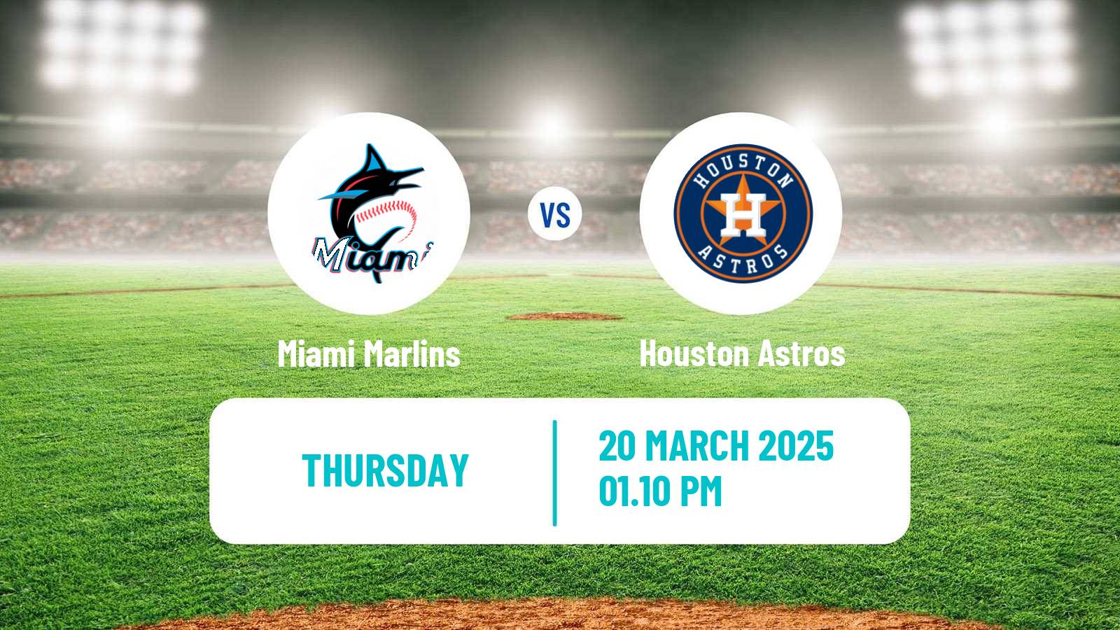 Baseball MLB Spring Training Miami Marlins - Houston Astros