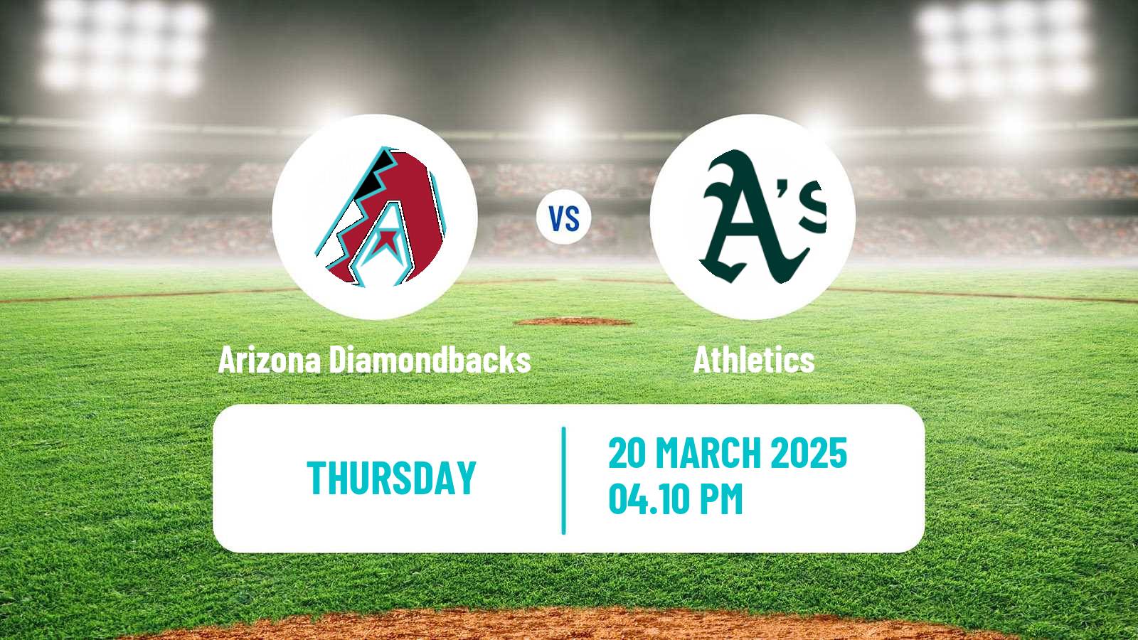 Baseball MLB Spring Training Arizona Diamondbacks - Athletics