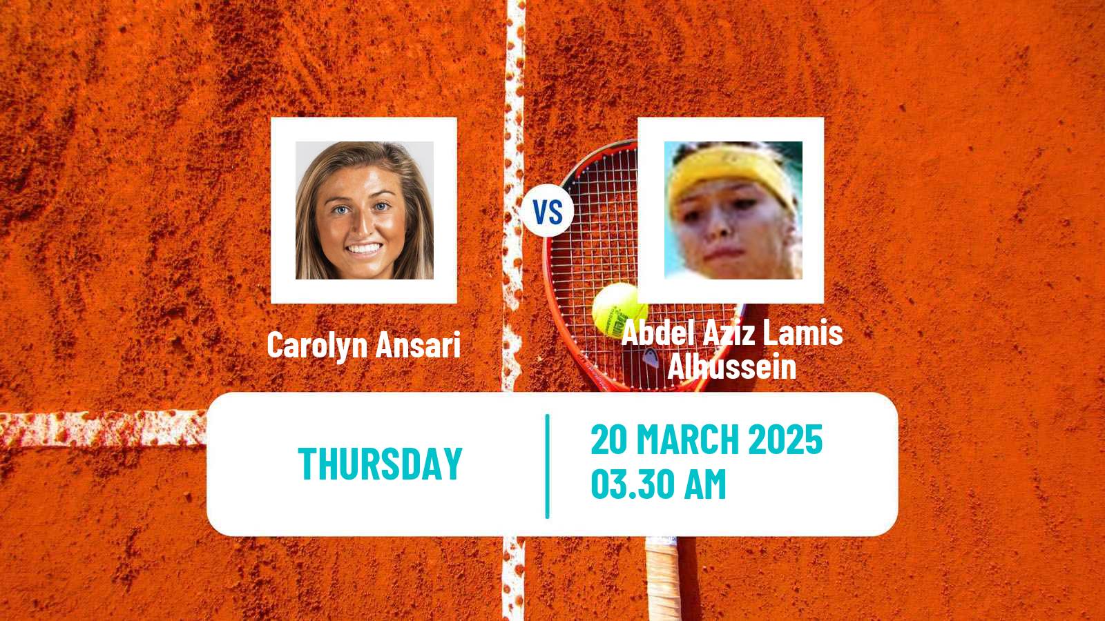 Tennis ITF W15 Sharm Elsheikh 8 Women Carolyn Ansari - Abdel Aziz Lamis Alhussein