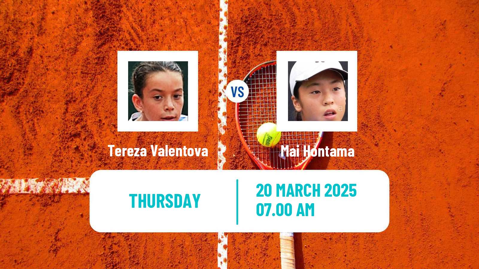 Tennis ITF W75 MarIBOr Women Tereza Valentova - Mai Hontama