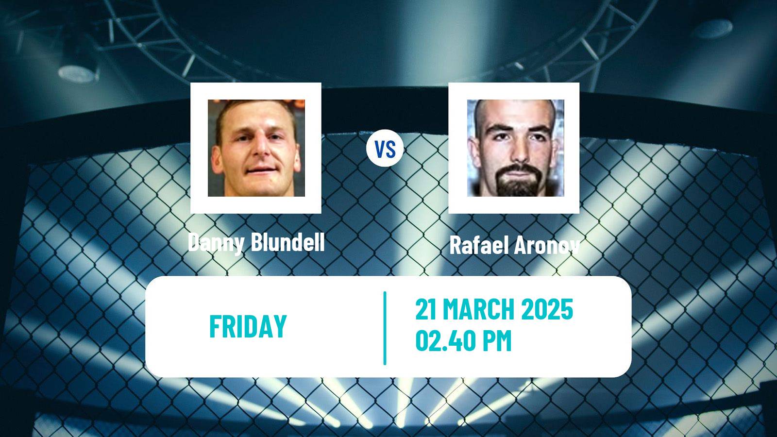 MMA Welterweight Cage Warriors Men Danny Blundell - Rafael Aronov