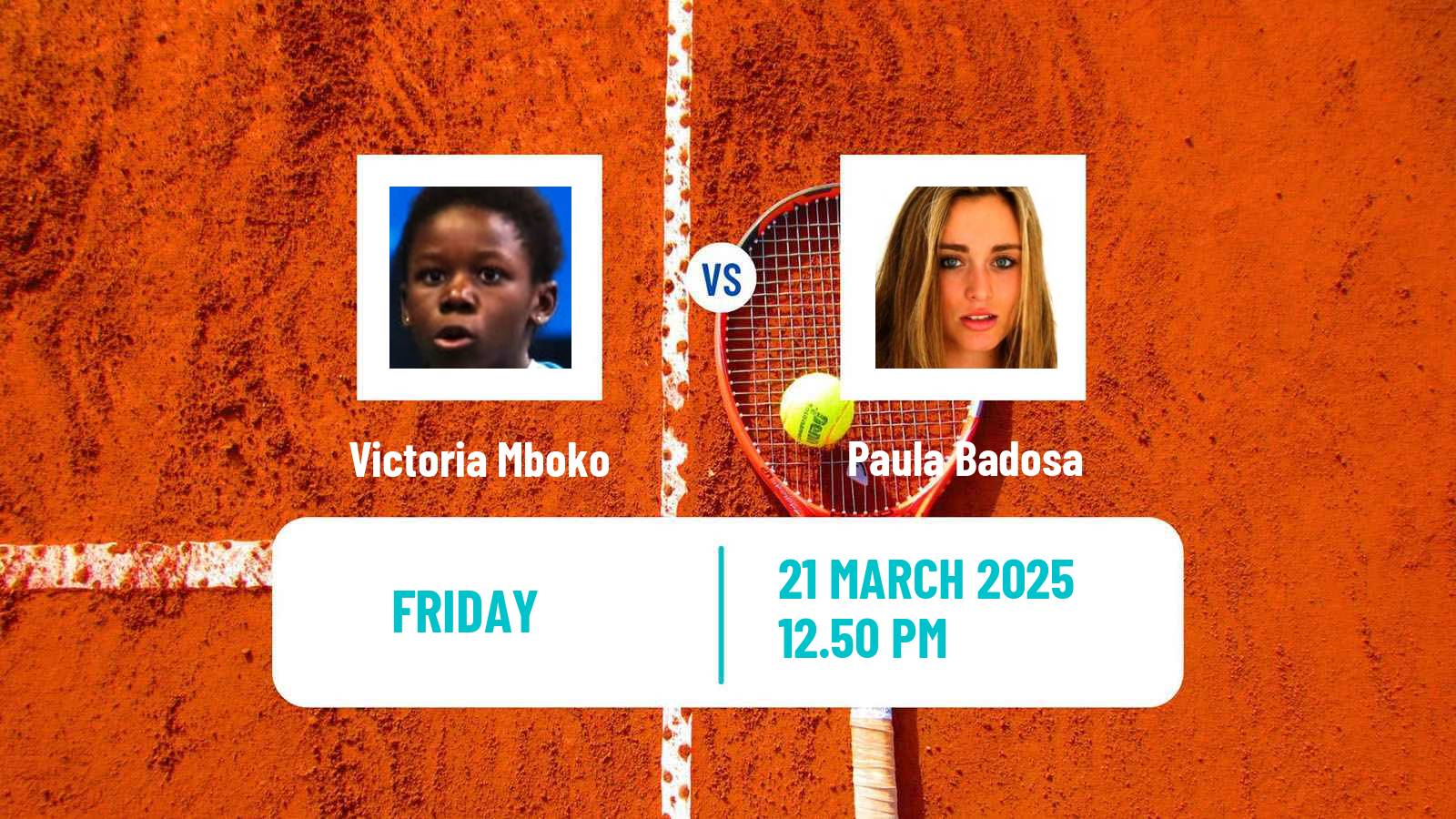Tennis WTA Miami Victoria Mboko - Paula Badosa