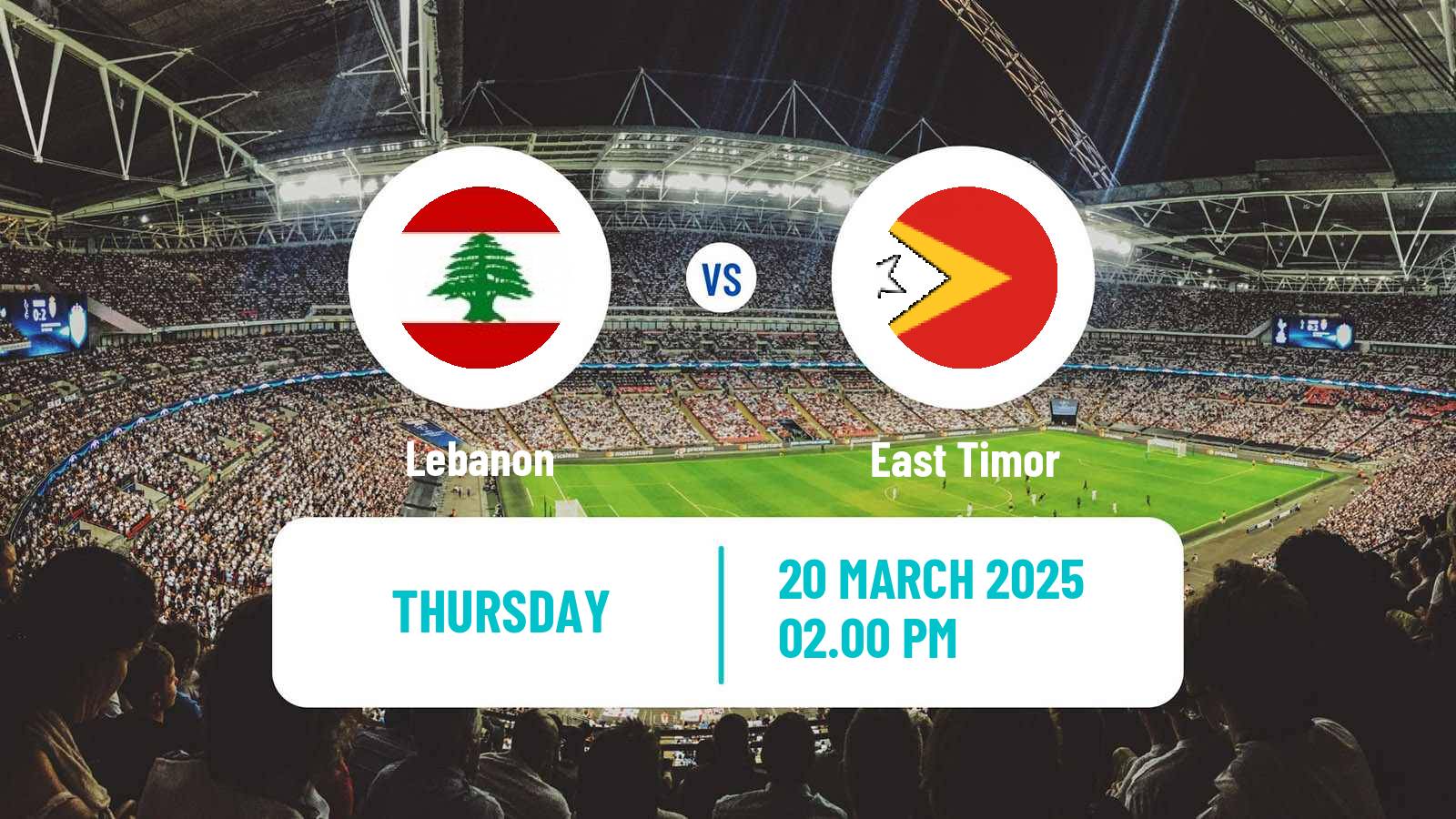 Soccer Friendly Lebanon - East Timor