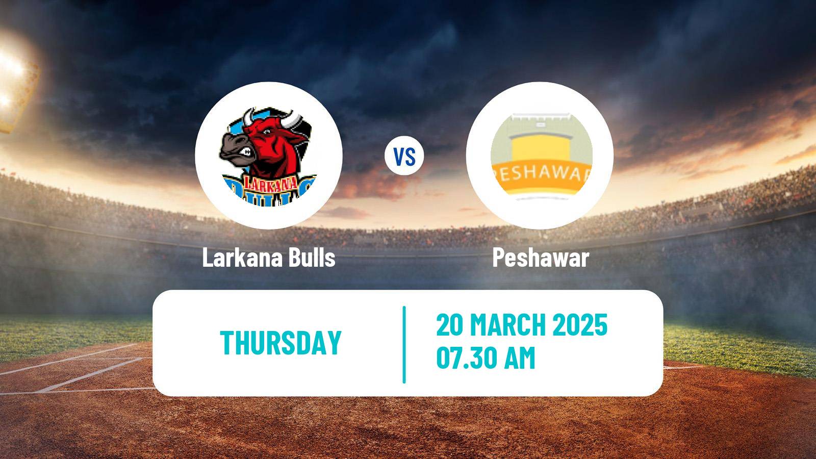 Cricket Pakistan T-20 Cup Larkana Bulls - Peshawar