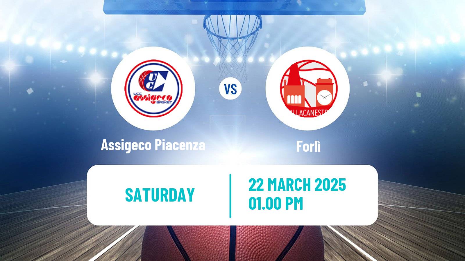 Basketball Italian Serie A2 Basketball Assigeco Piacenza - Forlì