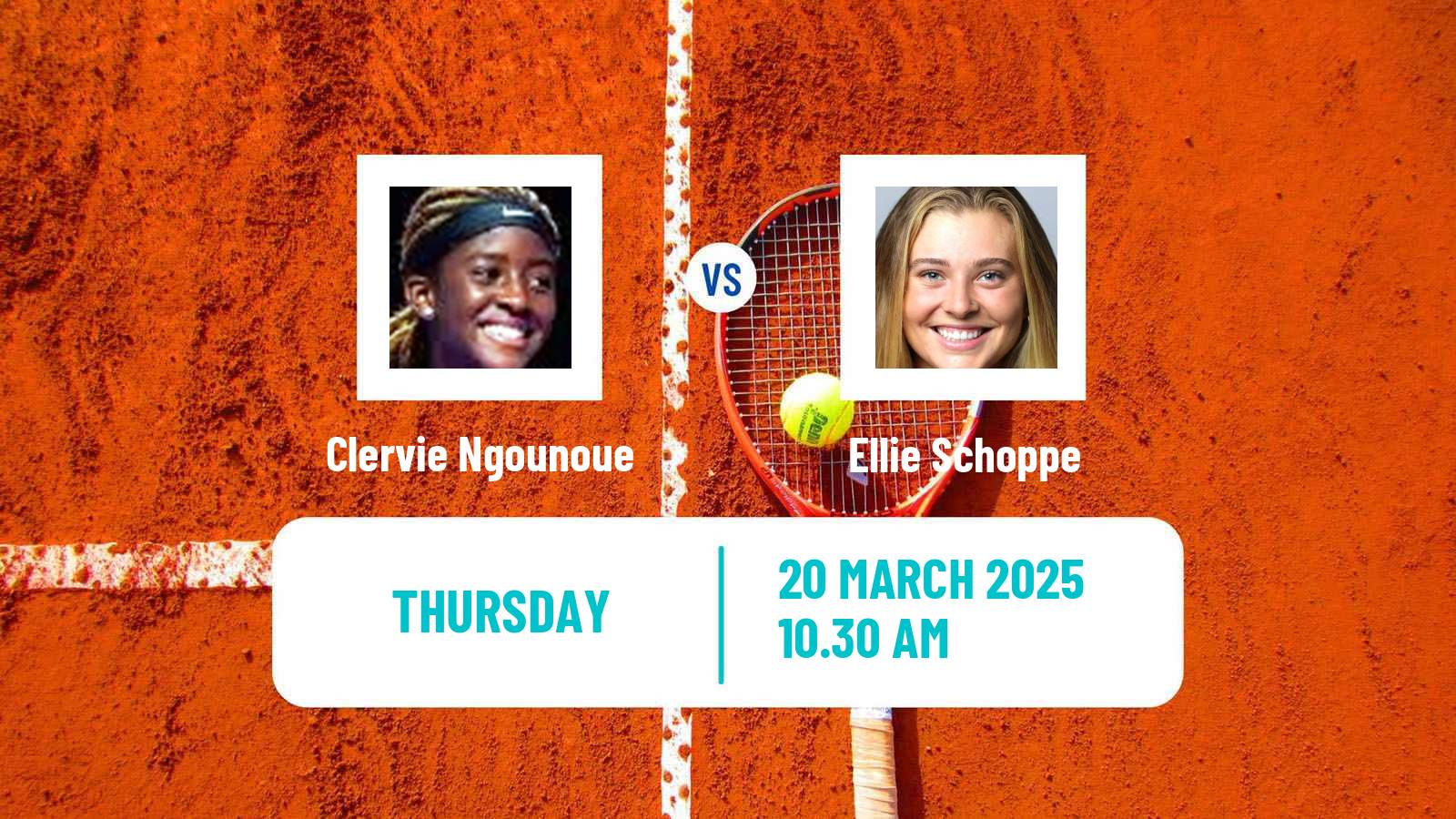 Tennis ITF W50 Santo Domingo Women Clervie Ngounoue - Ellie Schoppe