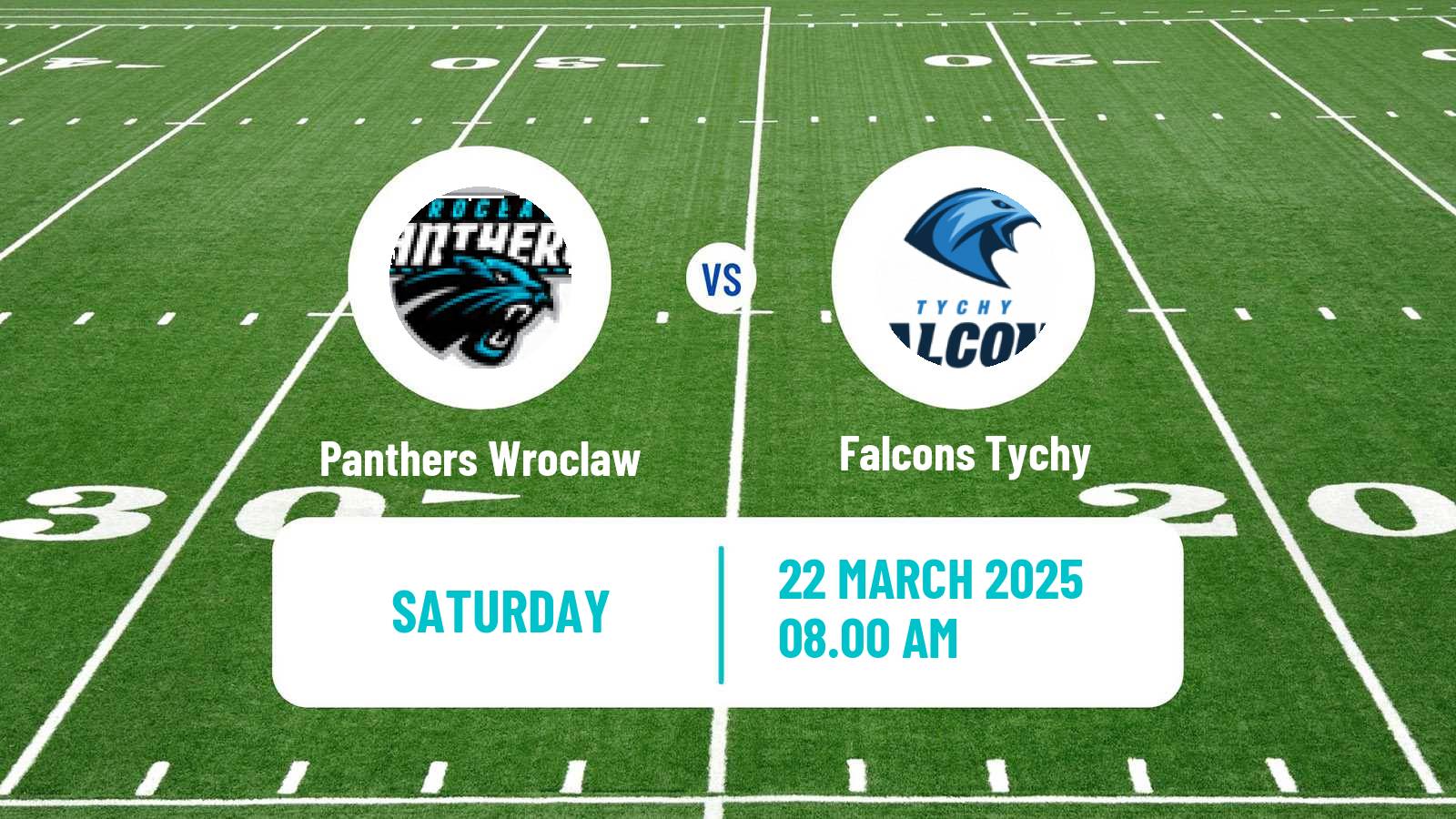 American football Polish PFL 1 Panthers Wroclaw - Falcons Tychy