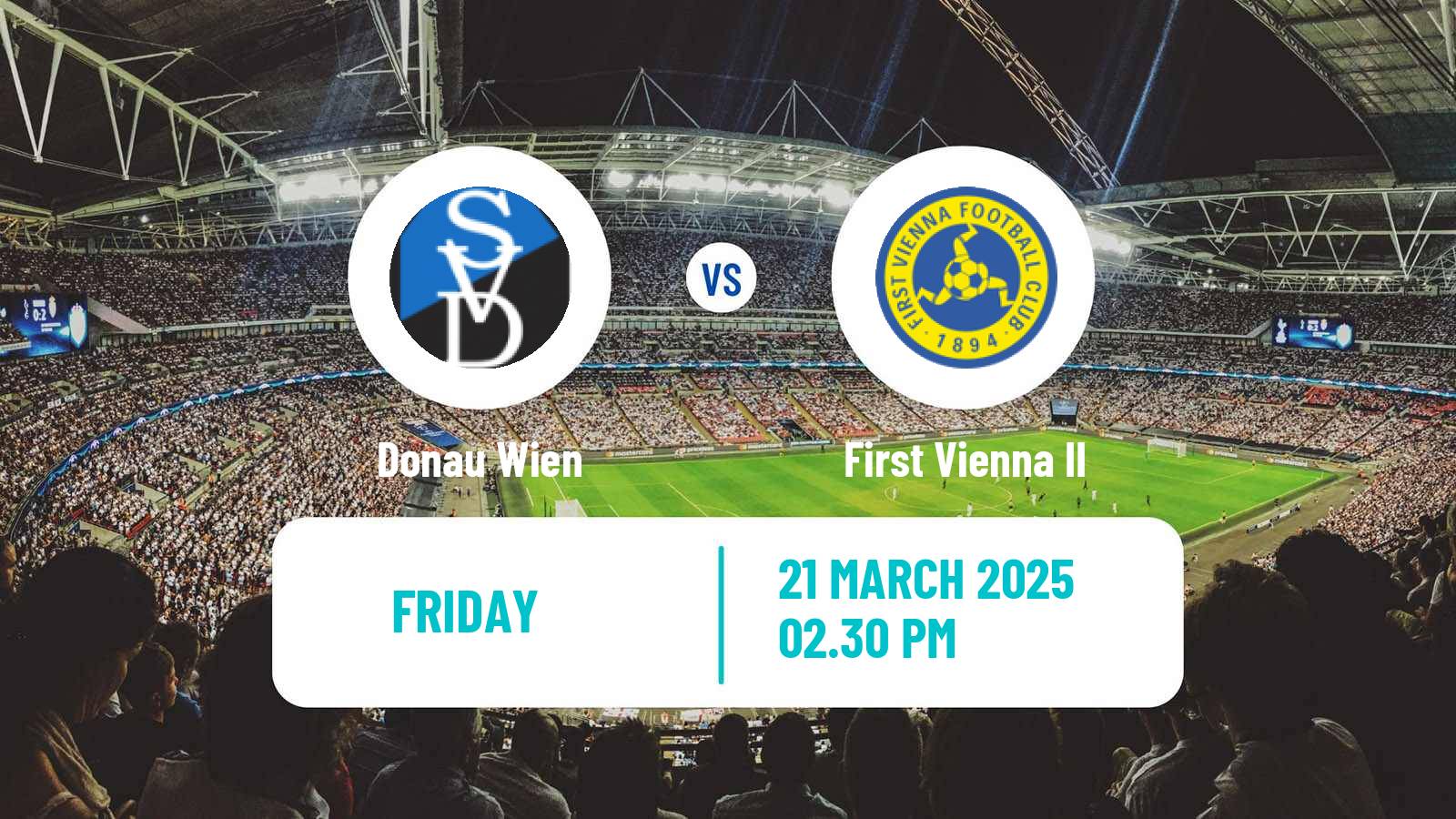 Soccer Austrian Landesliga Wien Donau Wien - First Vienna II