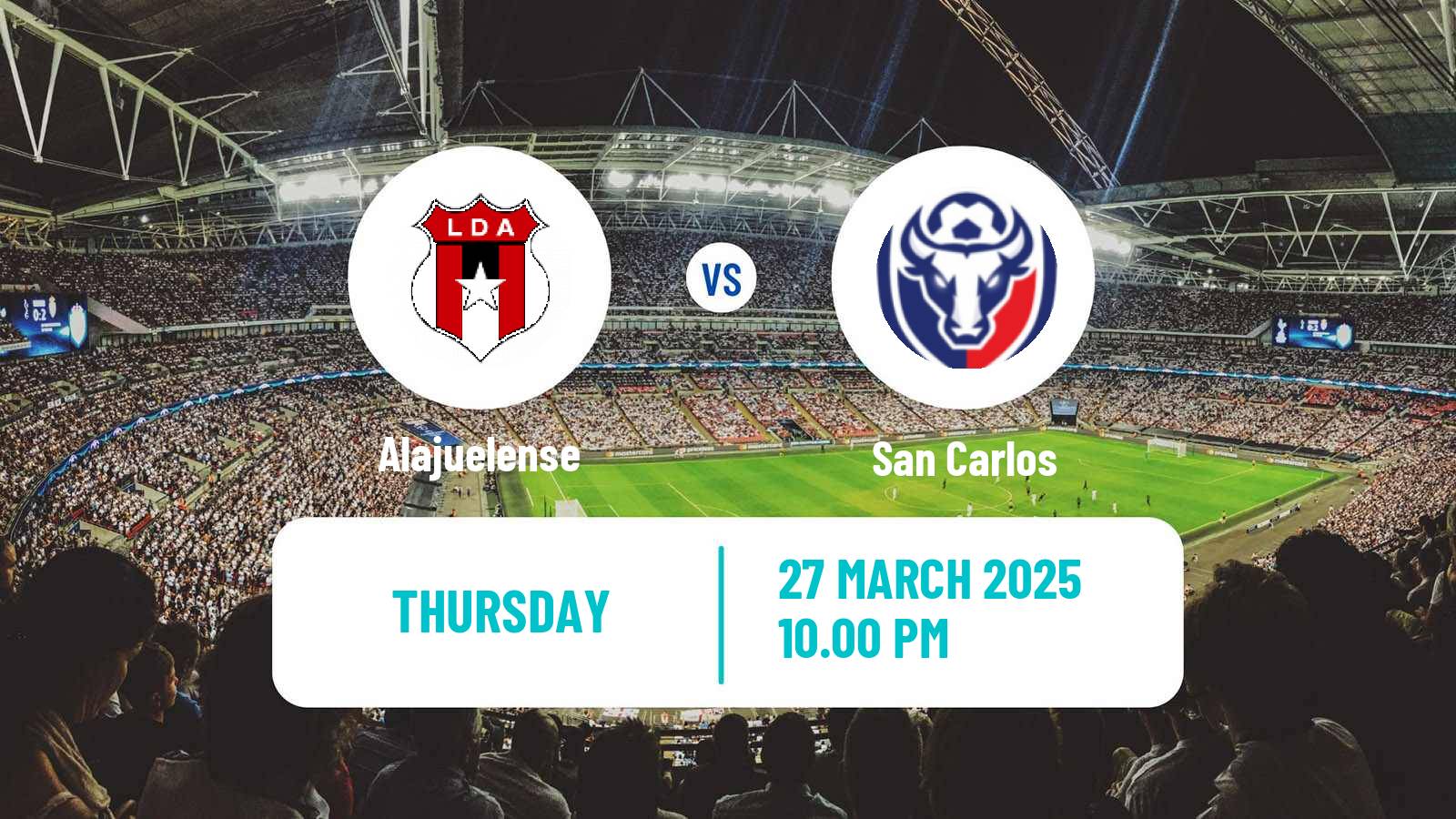 Soccer Costa Rican Primera Division Alajuelense - San Carlos