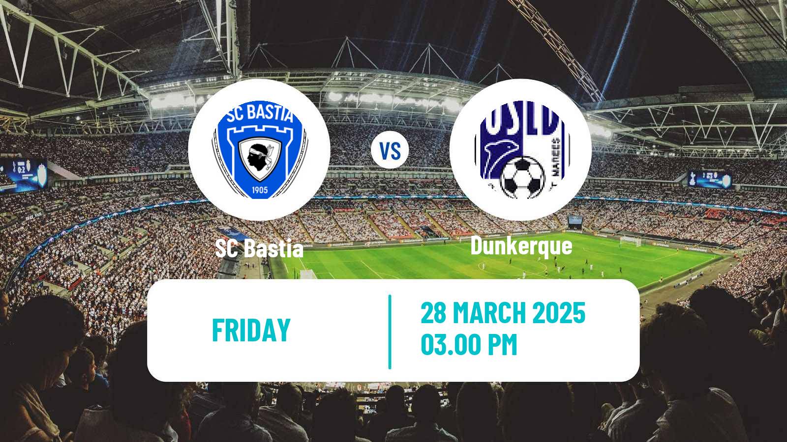 Soccer French Ligue 2 Bastia - Dunkerque