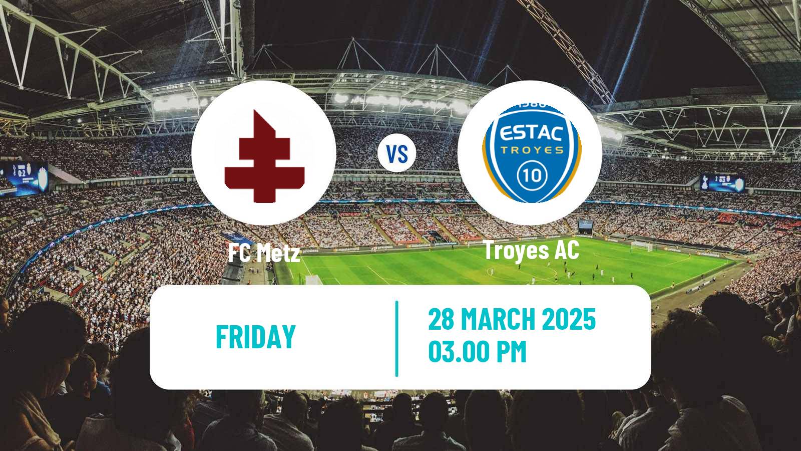 Soccer French Ligue 2 Metz - Troyes
