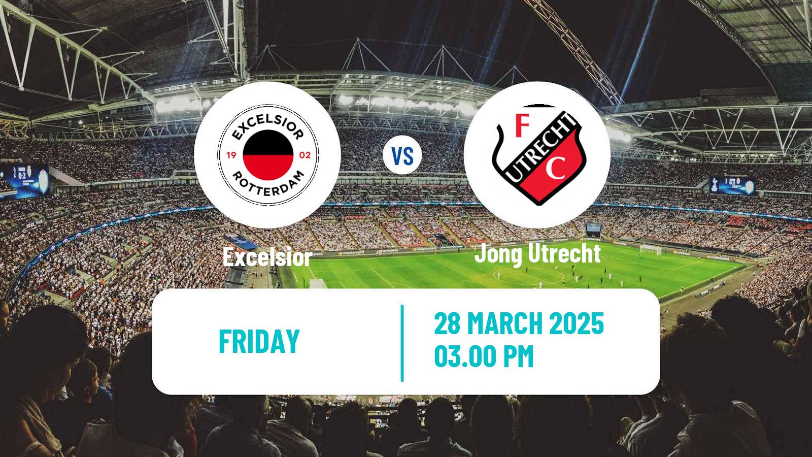 Soccer Dutch Eerste Divisie Excelsior - Jong Utrecht