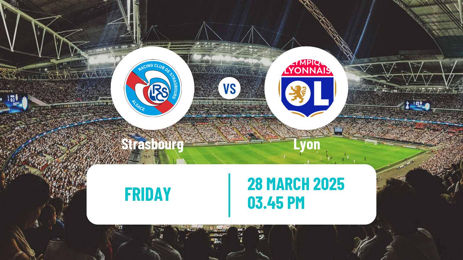 Soccer French Ligue 1 Strasbourg - Lyon