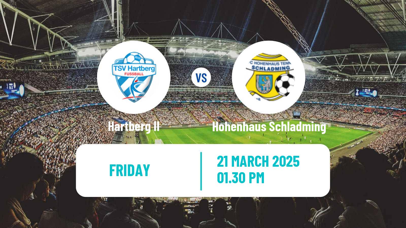 Soccer Austrian Landesliga Steiermark Hartberg II - Hohenhaus Schladming