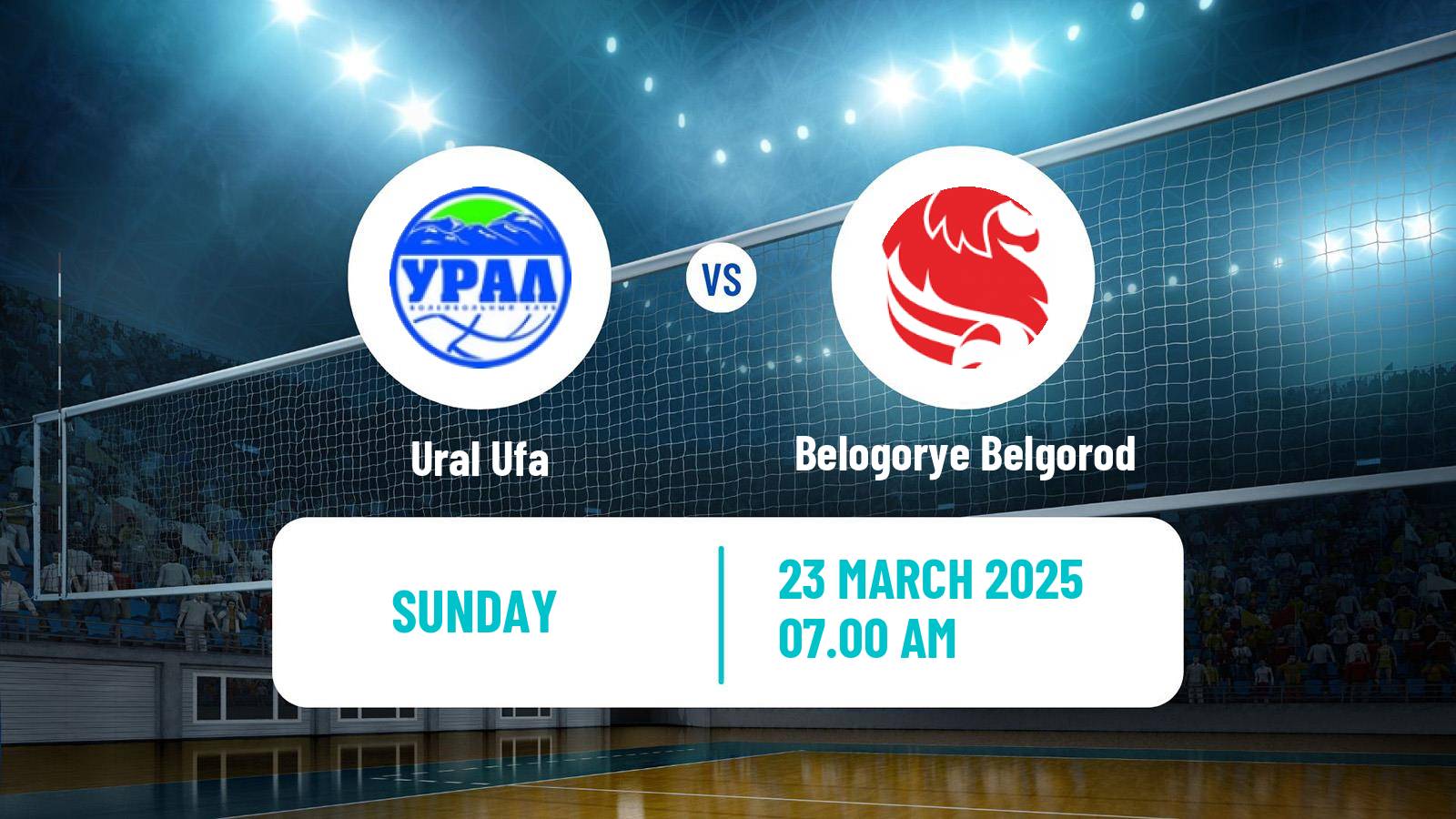 Volleyball Russian Super League Volleyball Ural Ufa - Belogorye Belgorod