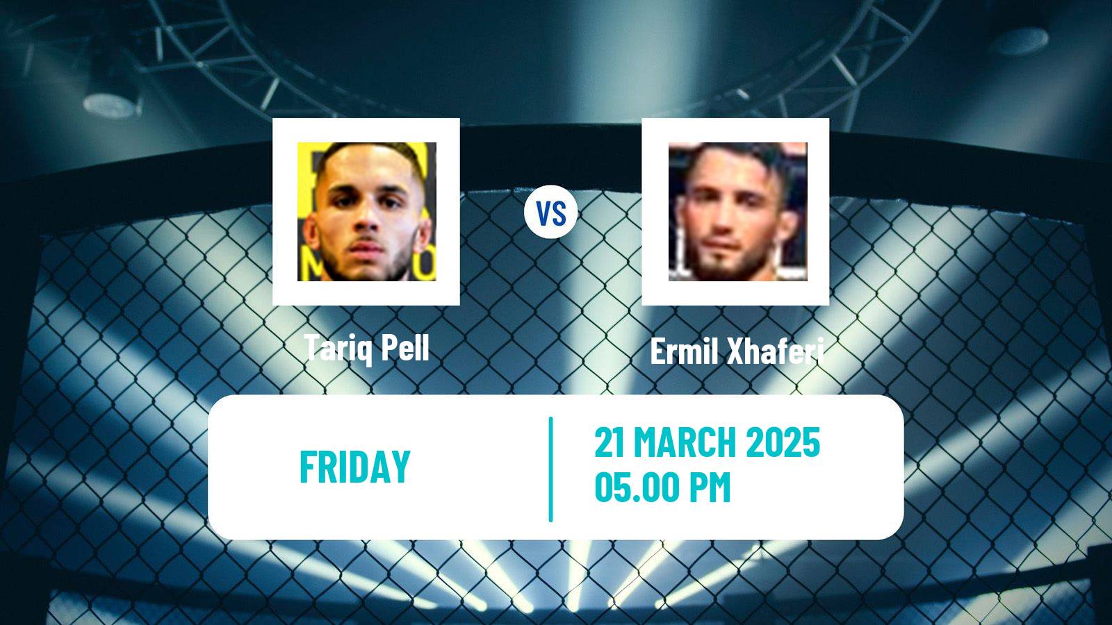 MMA Lightweight Cage Warriors Men Tariq Pell - Ermil Xhaferi