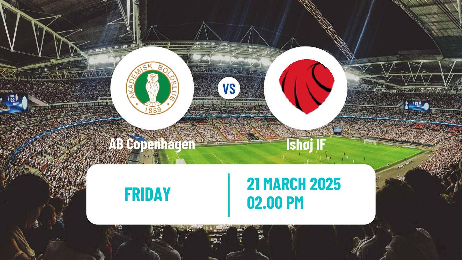 Soccer Danish 2 Division AB Copenhagen - Ishøj IF