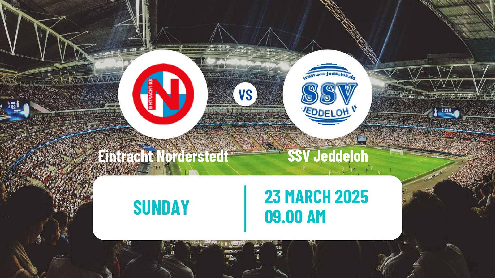 Soccer German Regionalliga North Eintracht Norderstedt - Jeddeloh