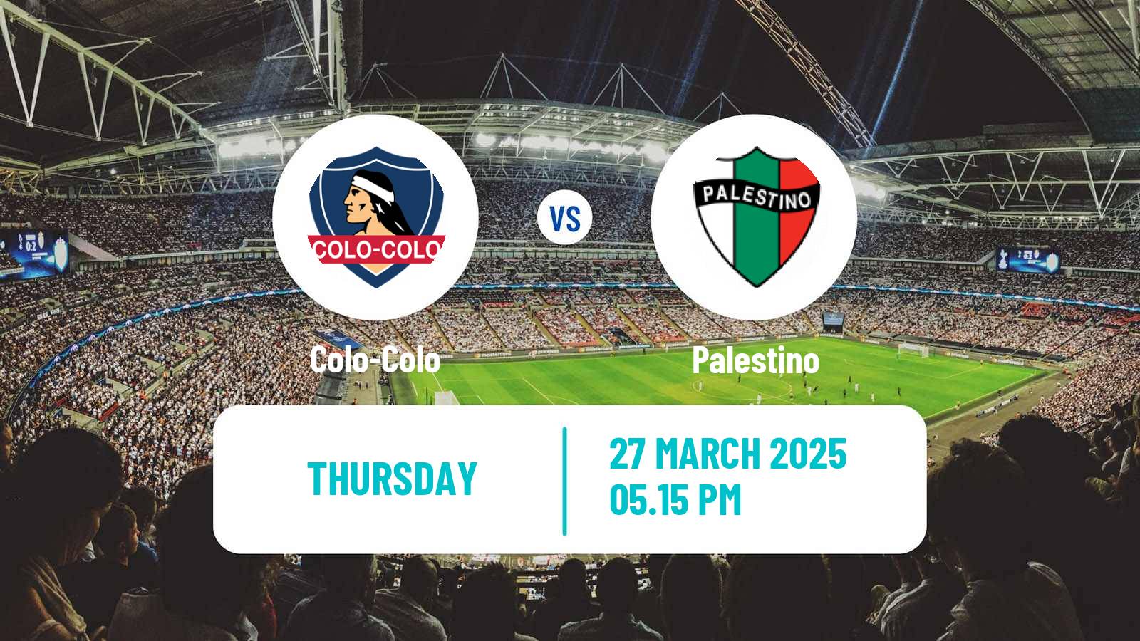 Soccer Chilean Primera Division Colo-Colo - Palestino