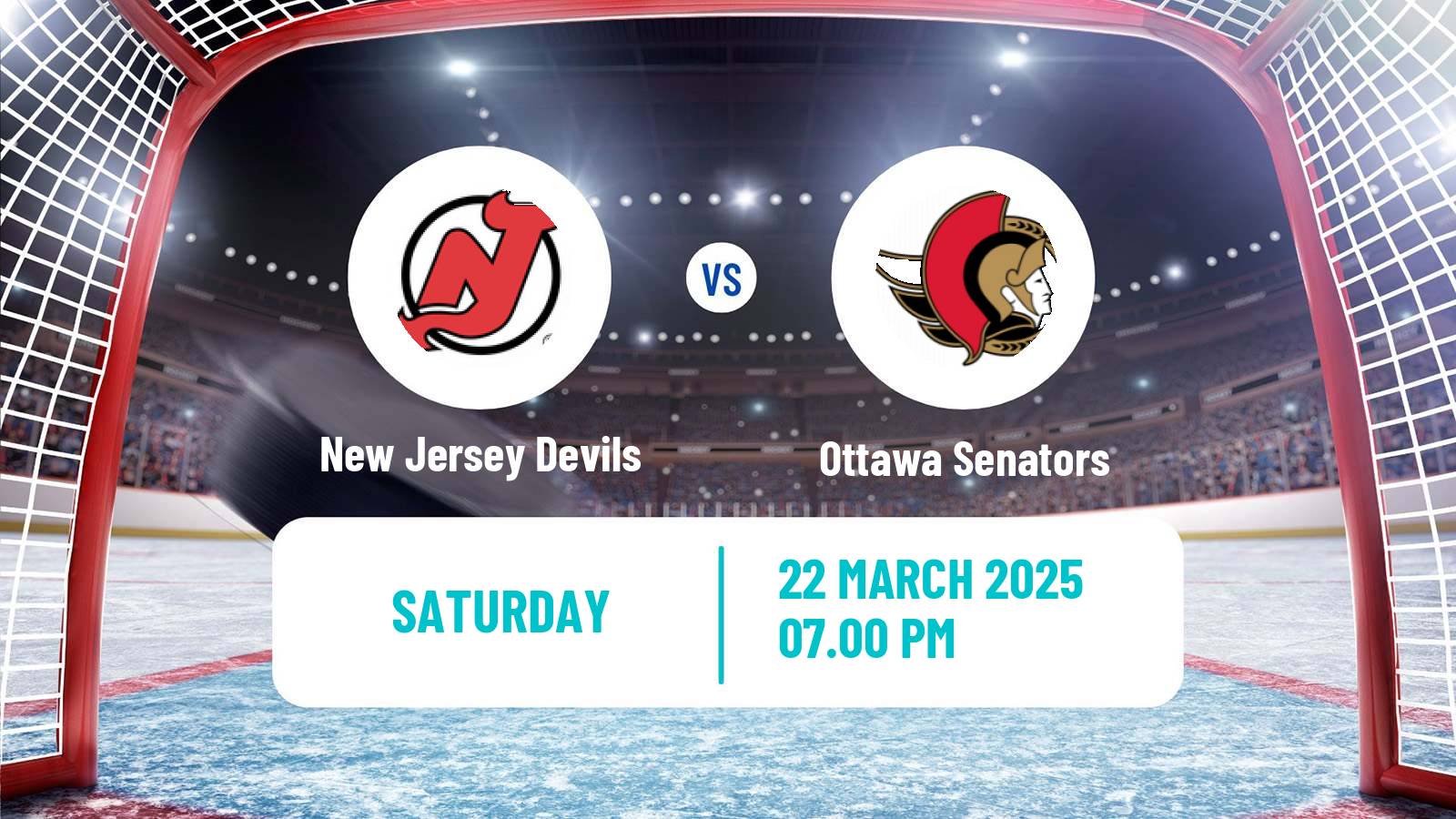 Hockey NHL New Jersey Devils - Ottawa Senators