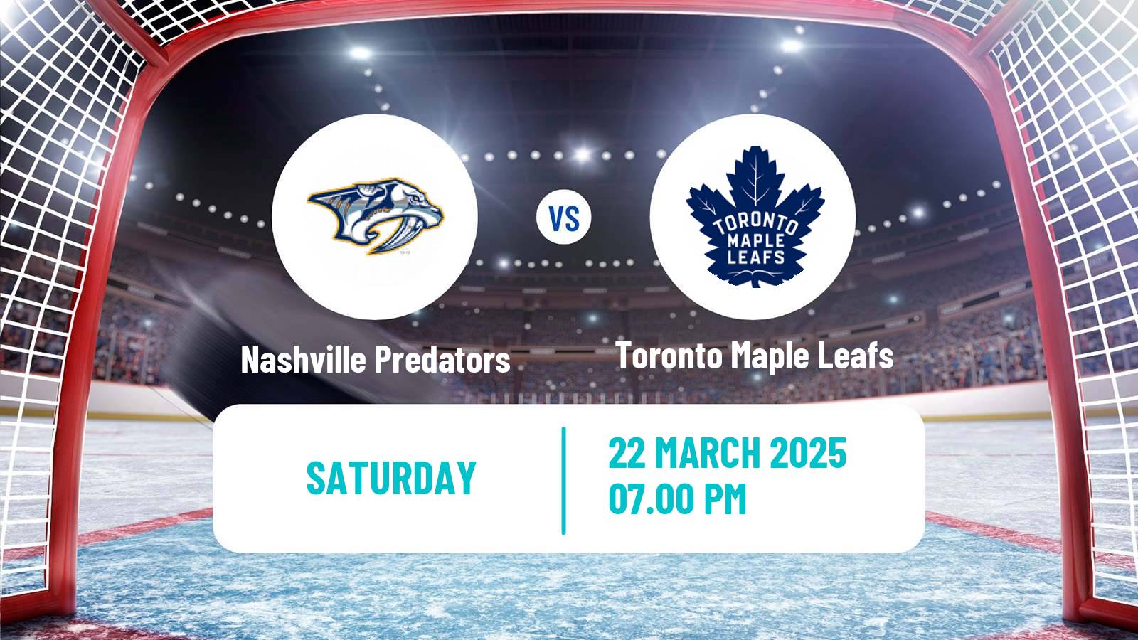 Hockey NHL Nashville Predators - Toronto Maple Leafs