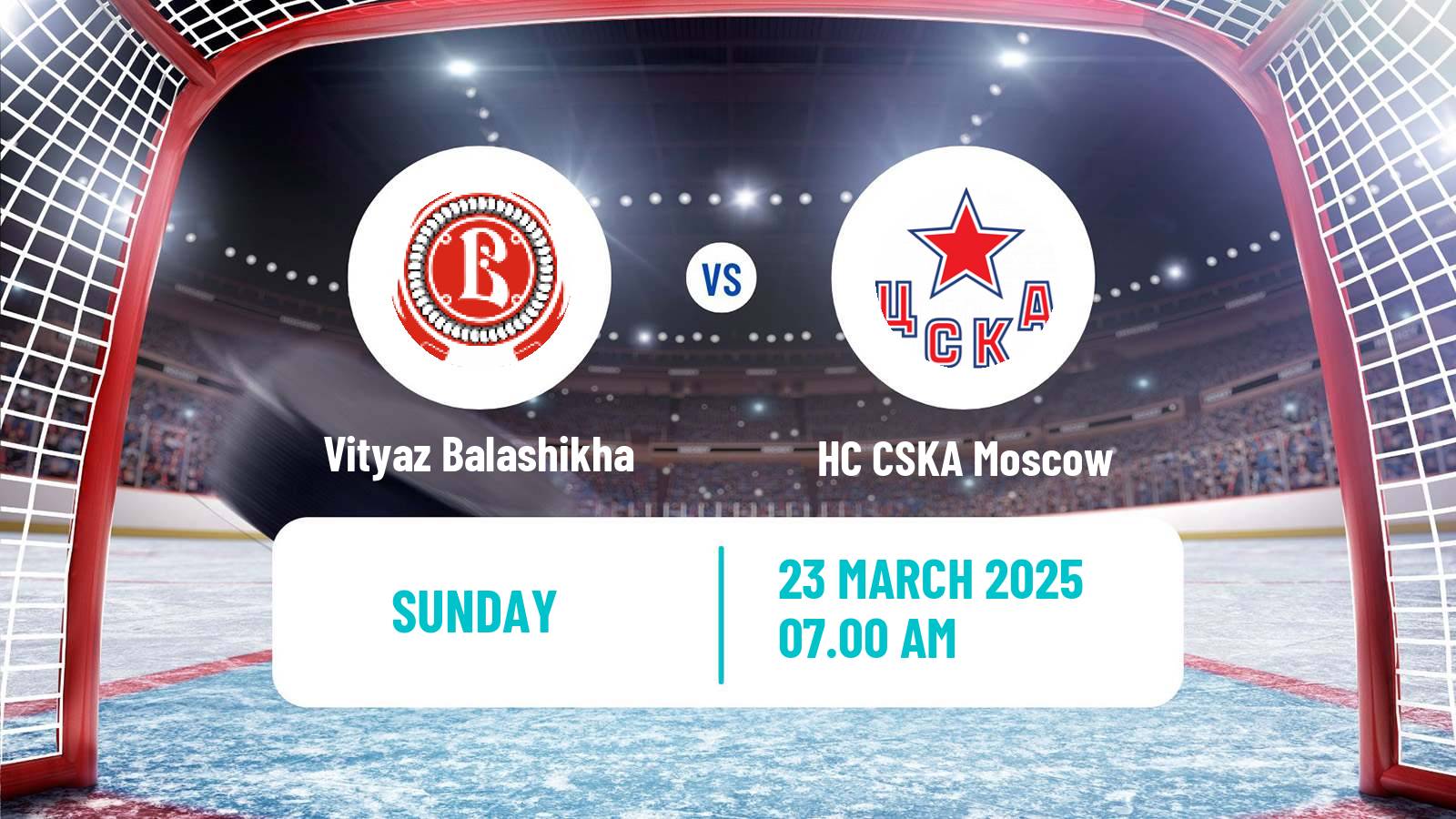 Hockey KHL Vityaz Balashikha - HC CSKA Moscow