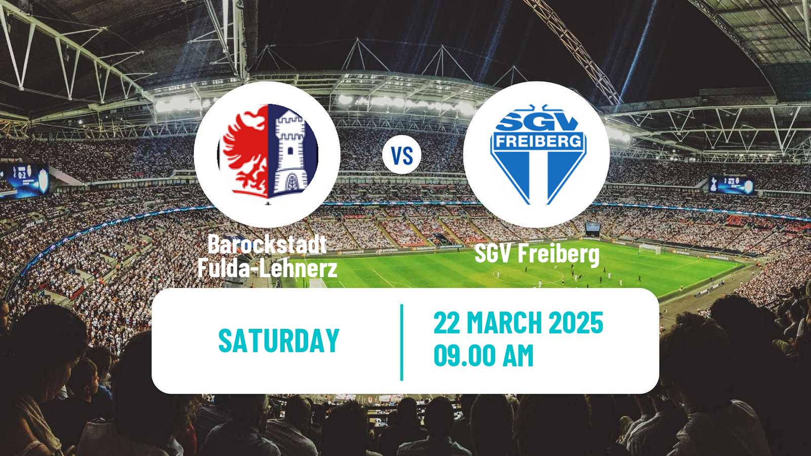 Soccer German Regionalliga Sudwest Barockstadt Fulda-Lehnerz - Freiberg