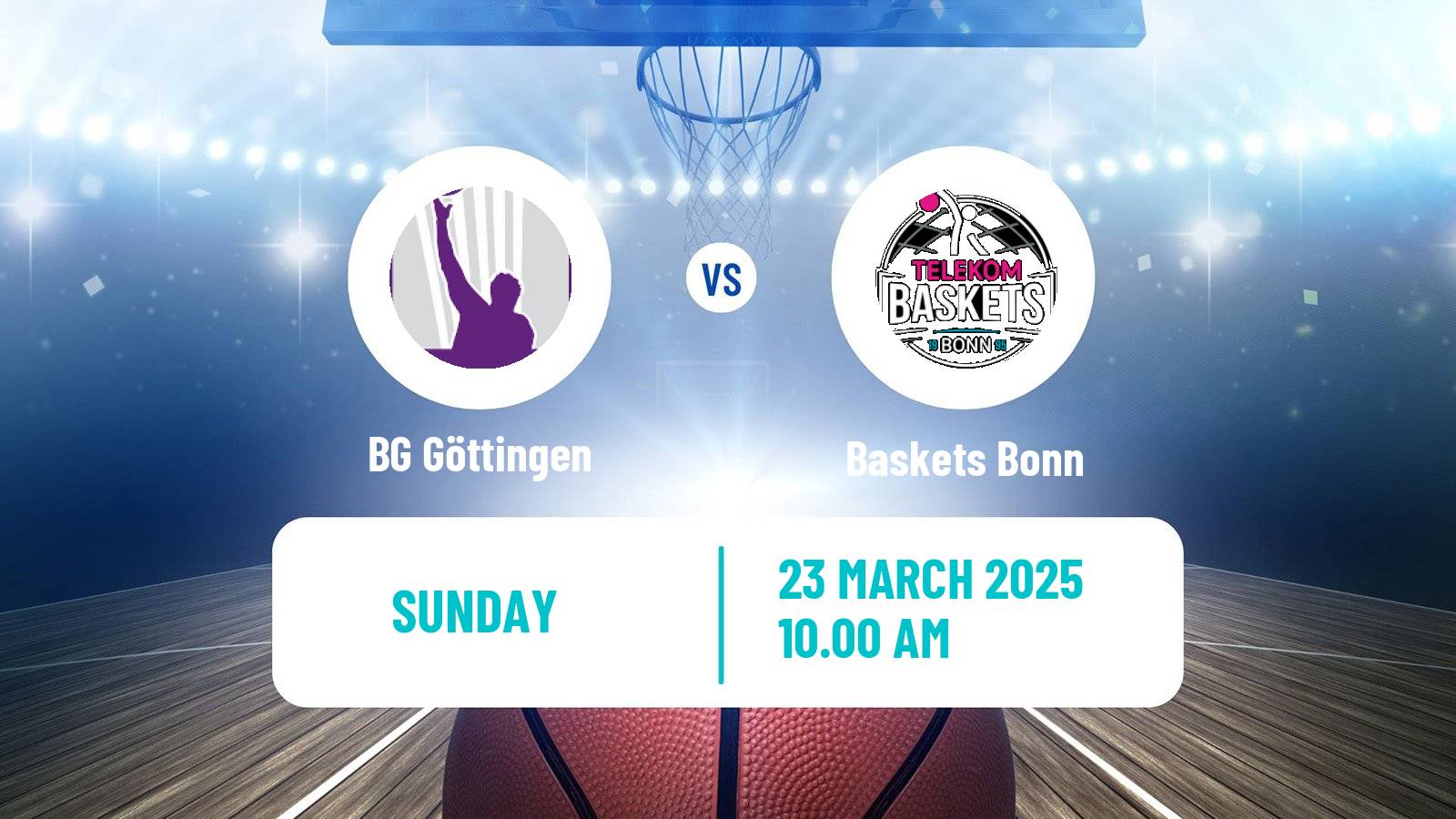 Basketball German BBL BG Göttingen - Baskets Bonn