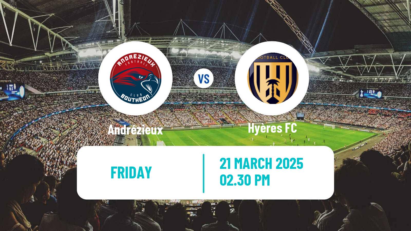 Soccer French National 2 - Group A Andrézieux - Hyères