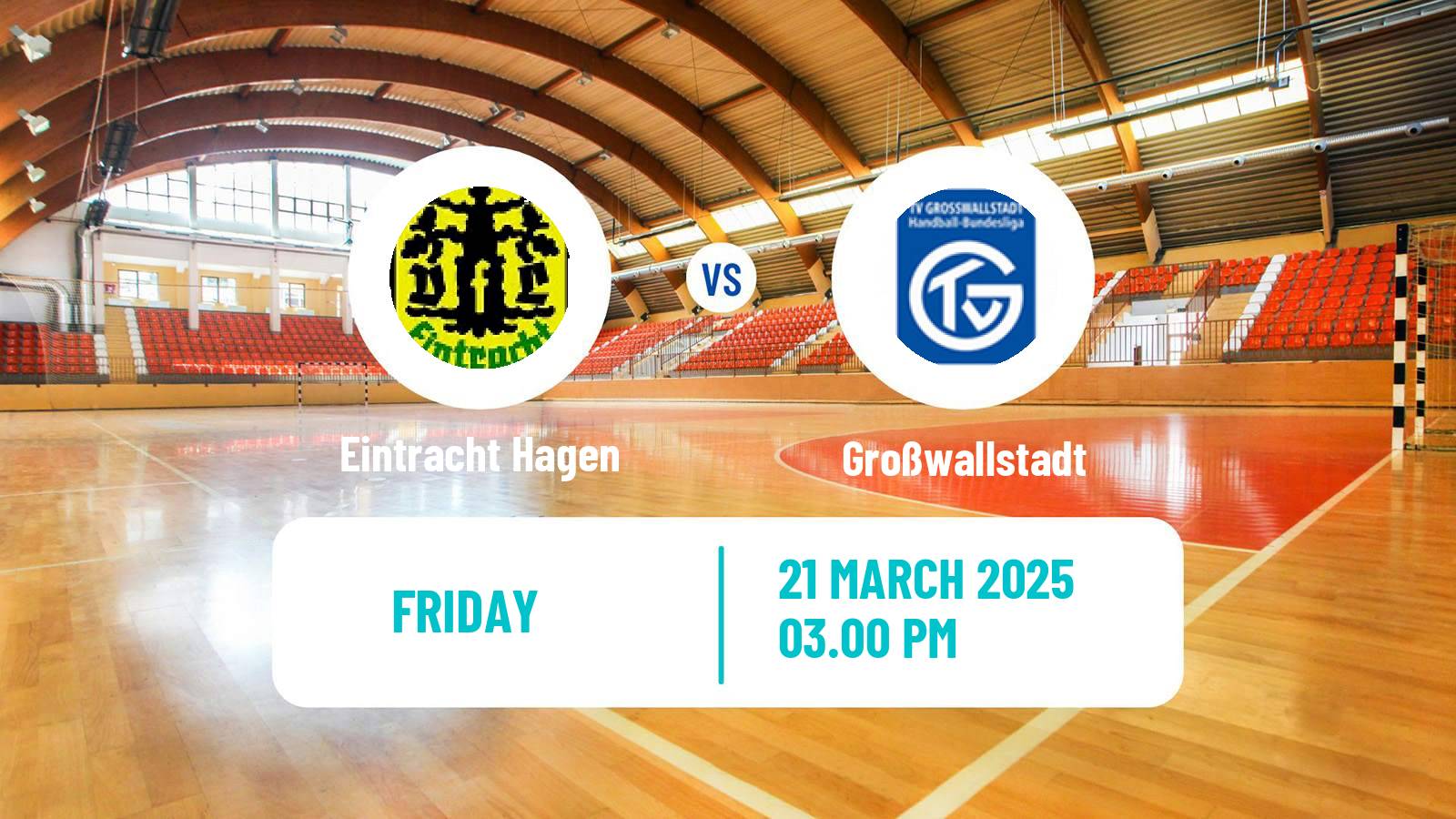 Handball German 2 Bundesliga Handball Eintracht Hagen - Großwallstadt