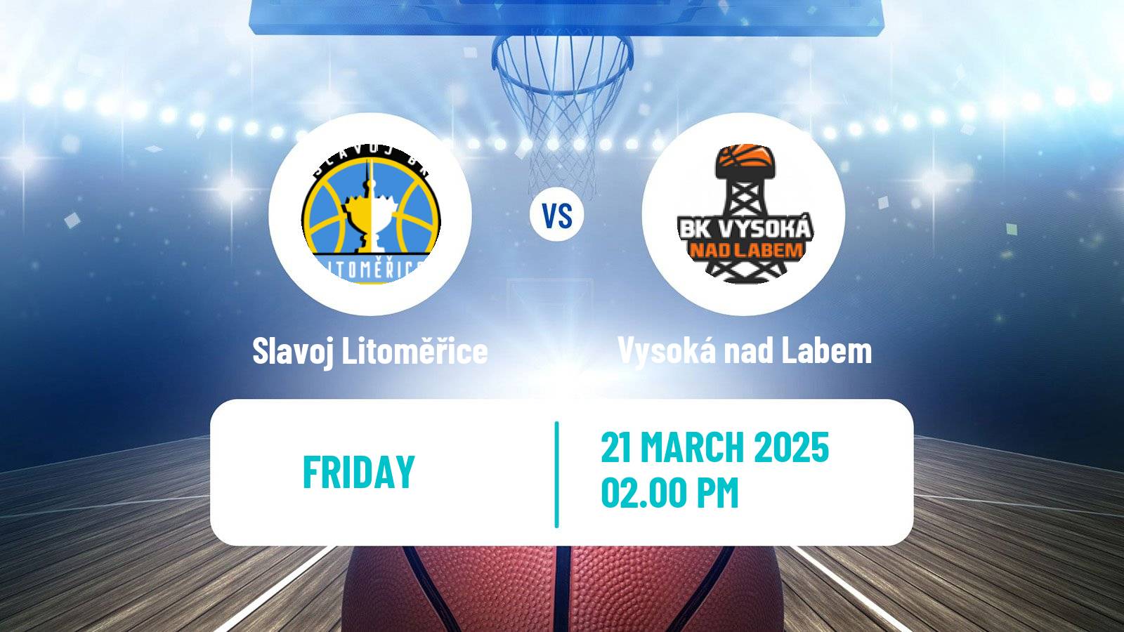 Basketball Czech 1 Liga Basketball Slavoj Litoměřice - Vysoká nad Labem