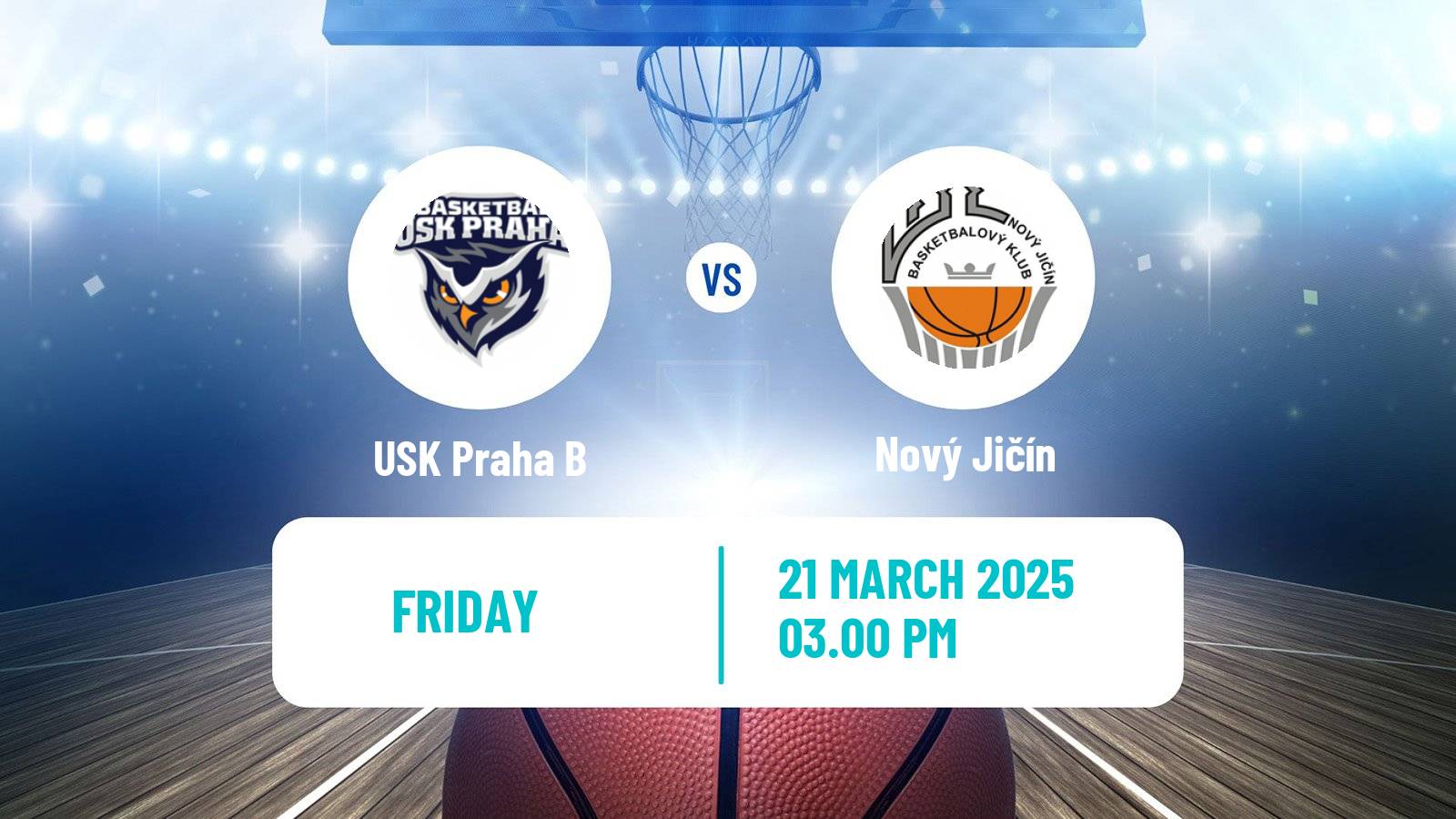 Basketball Czech 1 Liga Basketball USK Praha B - Nový Jičín