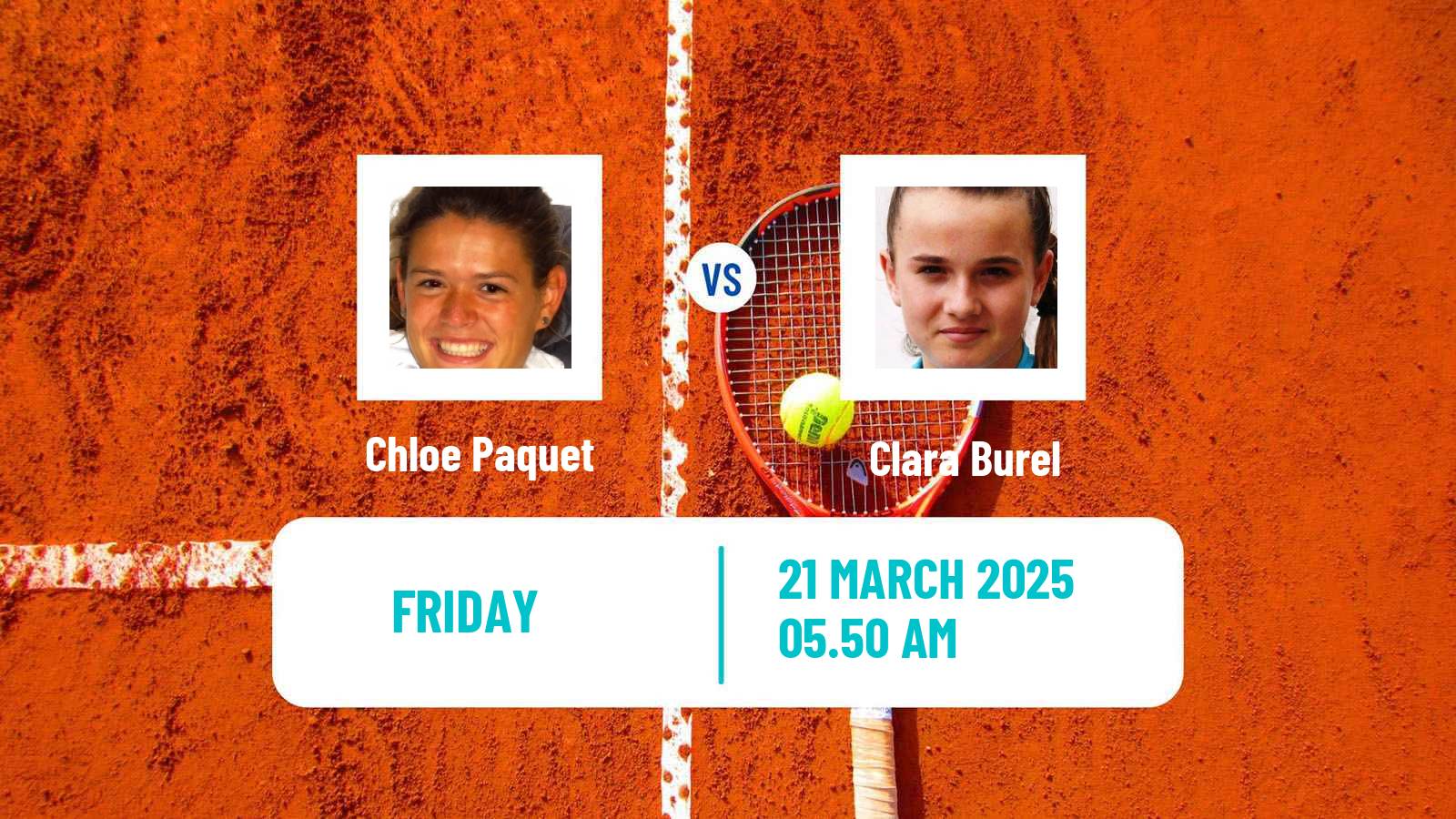 Tennis Antalya Challenger Women Chloe Paquet - Clara Burel