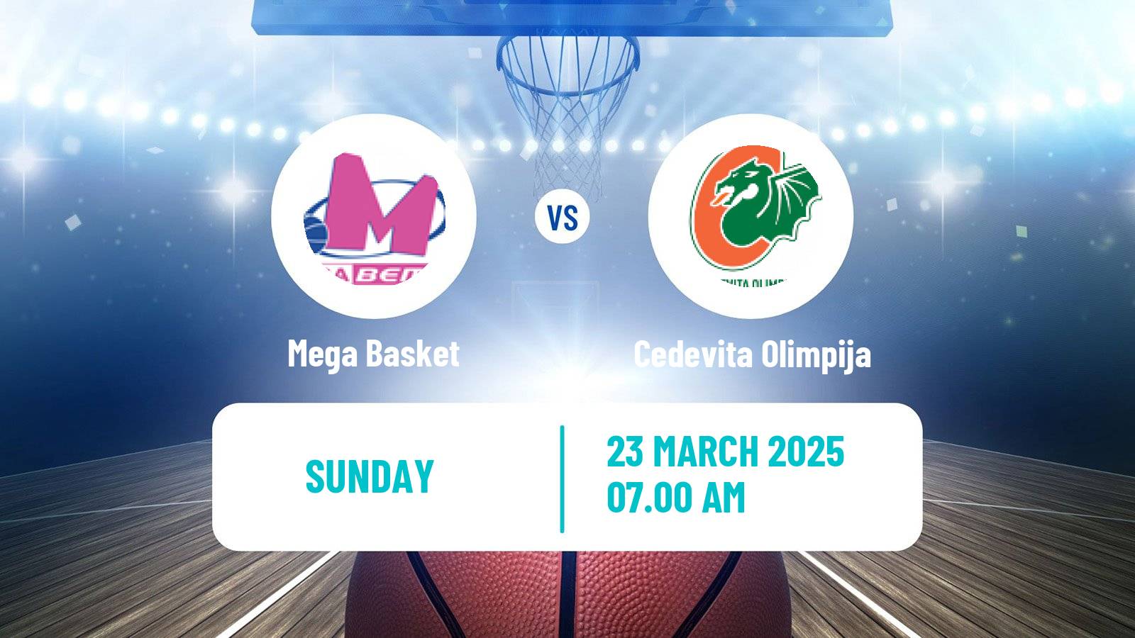 Basketball Adriatic League Mega Basket - Cedevita Olimpija