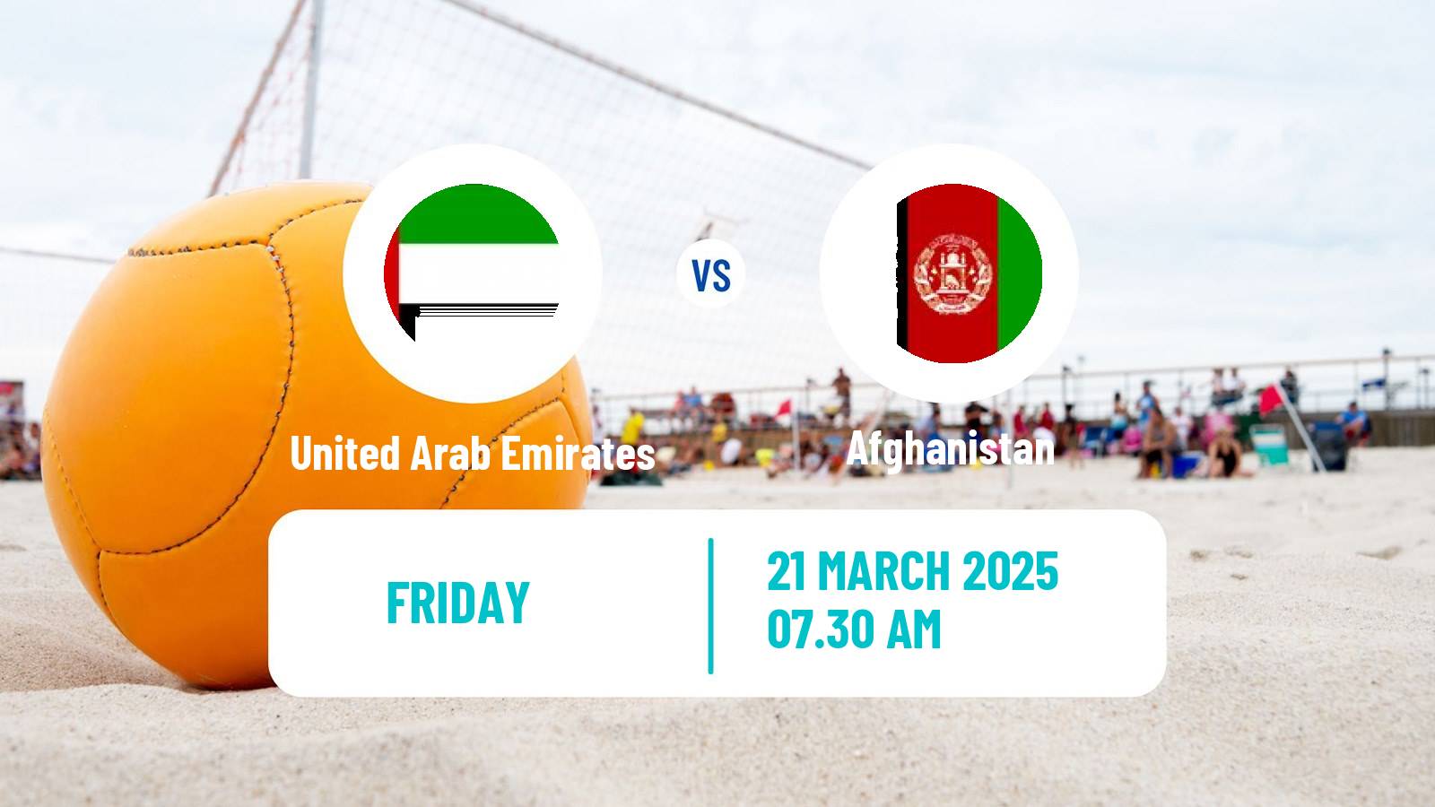 Beach soccer Afc Asian Cup United Arab Emirates - Afghanistan