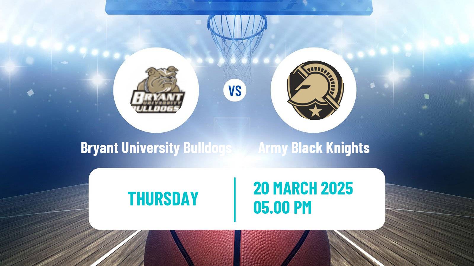 Basketball NCAA College Basketball Women Bryant University Bulldogs - Army Black Knights