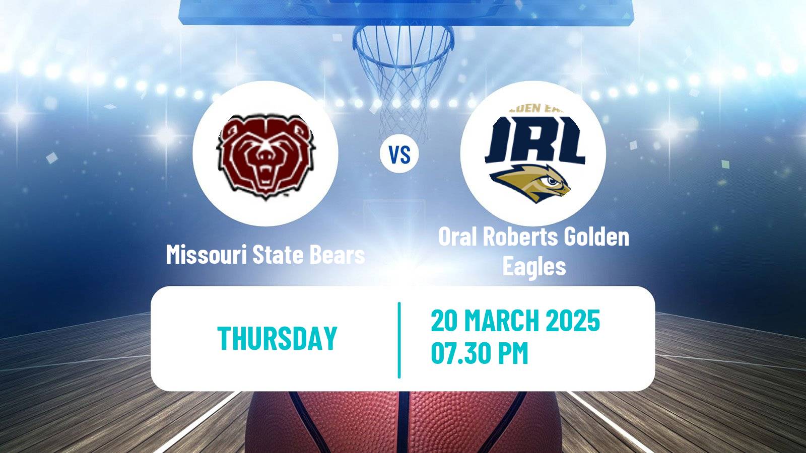Basketball NCAA College Basketball Women Missouri State Bears - Oral Roberts Golden Eagles