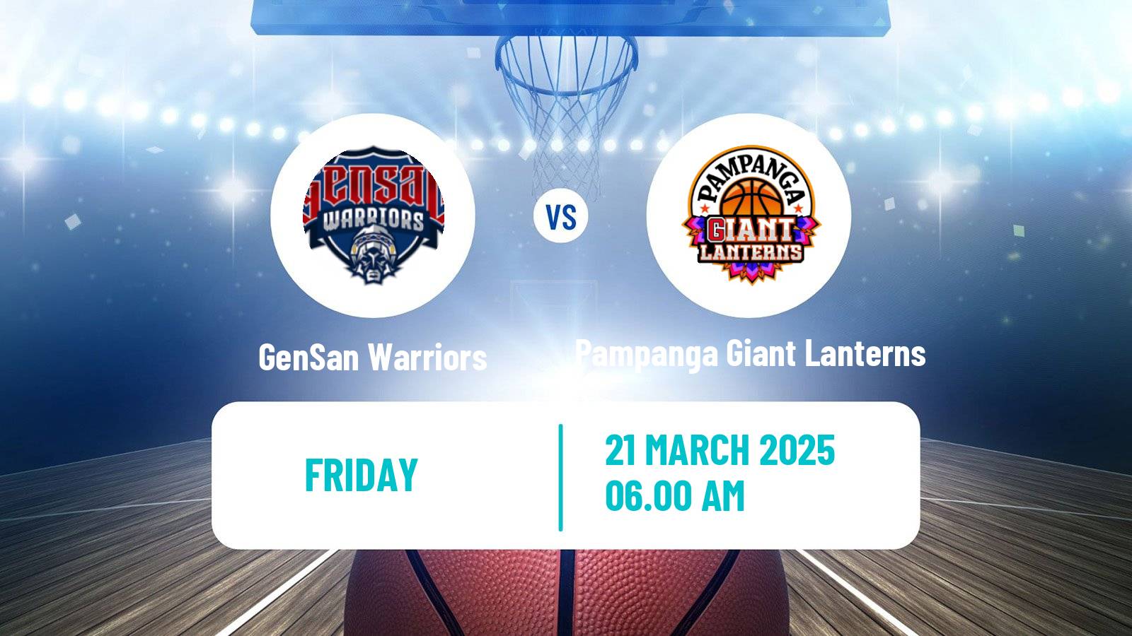 Basketball Philippines MBPL  GenSan Warriors - Pampanga Giant Lanterns