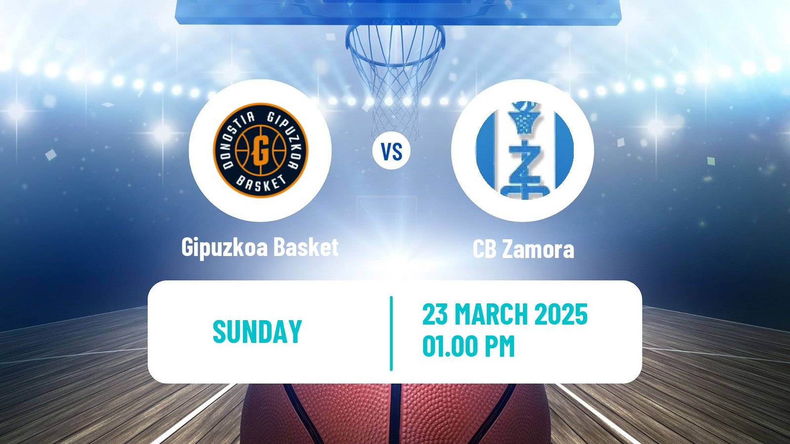 Basketball Spanish LEB Oro Gipuzkoa Basket - Zamora