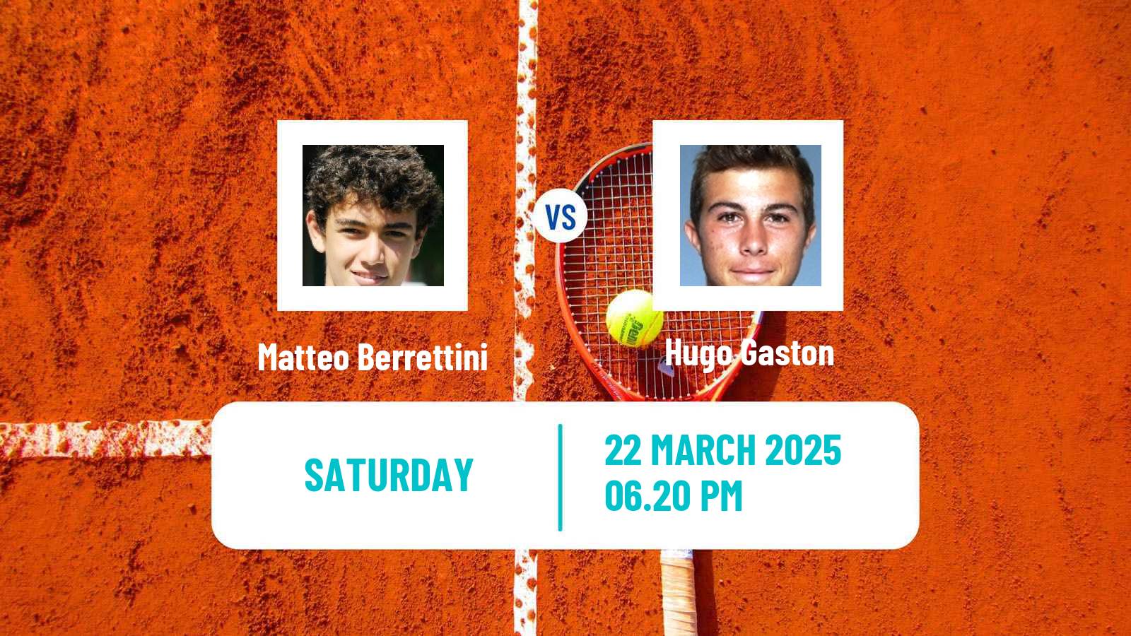 Tennis ATP Miami Matteo Berrettini - Hugo Gaston