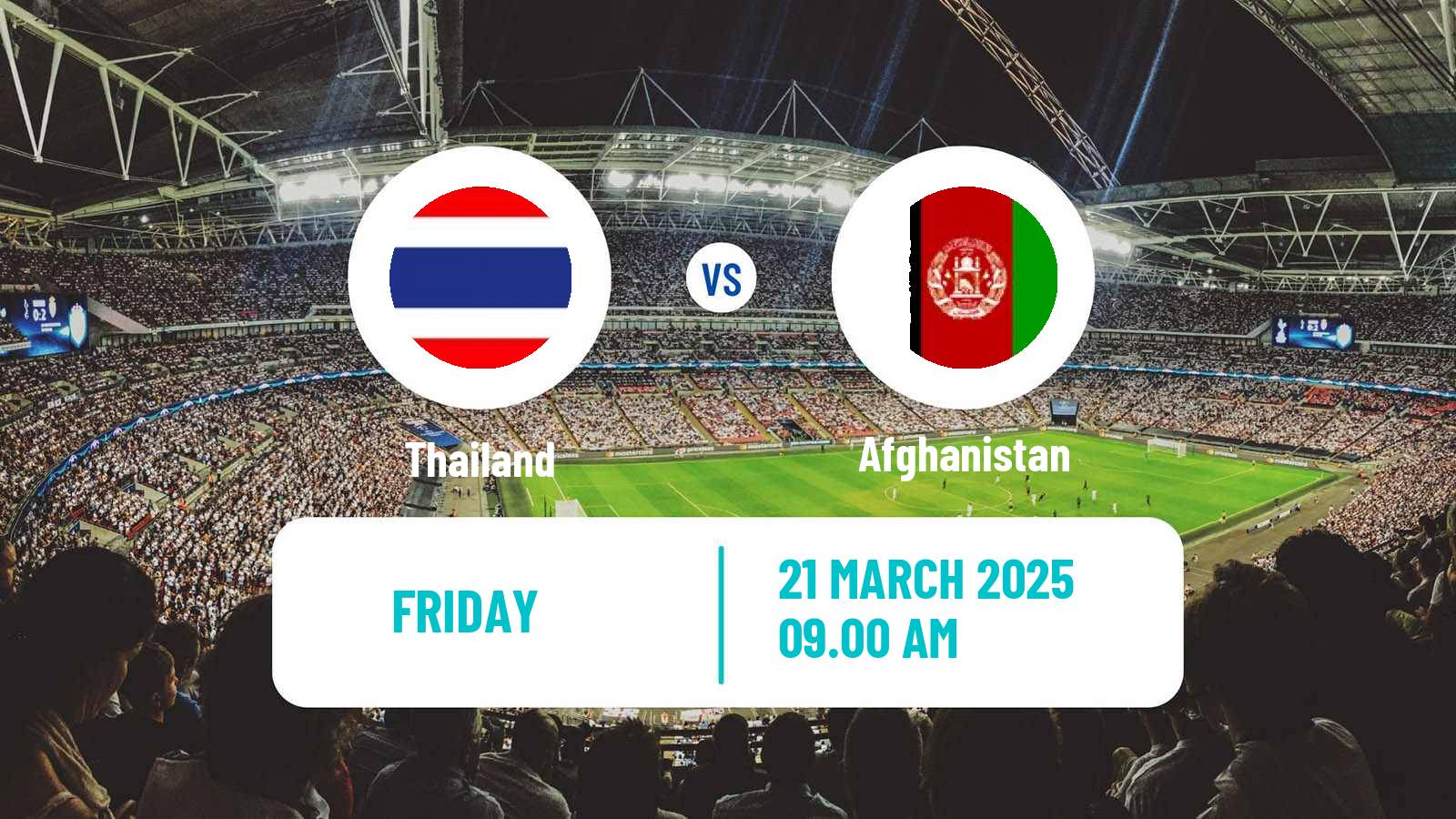 Soccer Friendly Thailand - Afghanistan