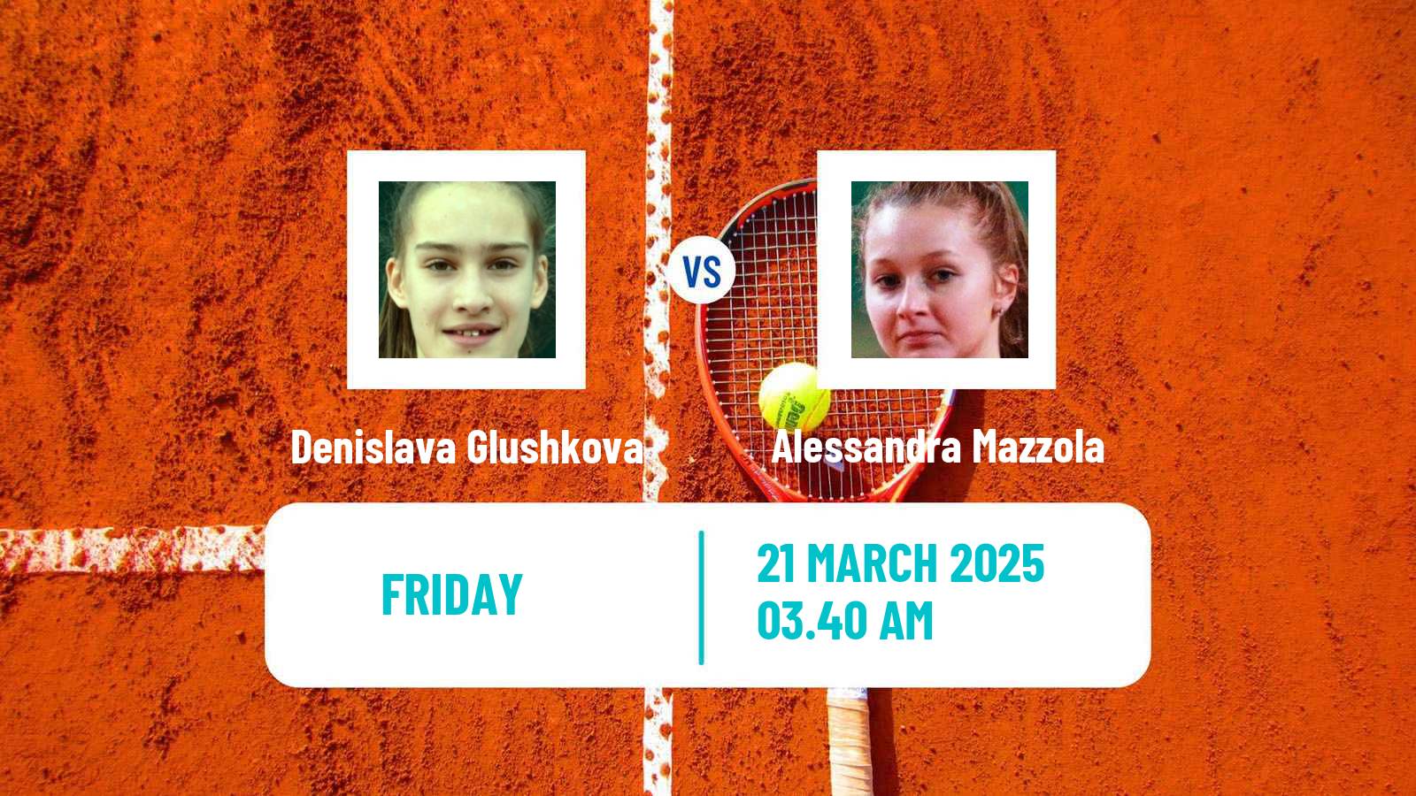 Tennis ITF W15 Antalya 8 Women Denislava Glushkova - Alessandra Mazzola