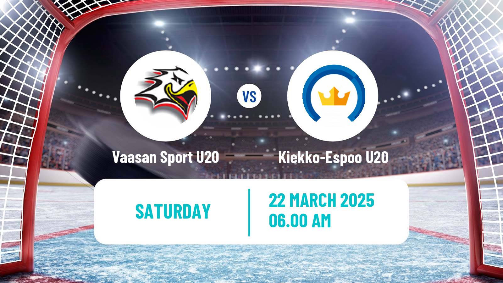 Hockey Finnish SM-sarja U20 Vaasan Sport U20 - Kiekko-Espoo U20