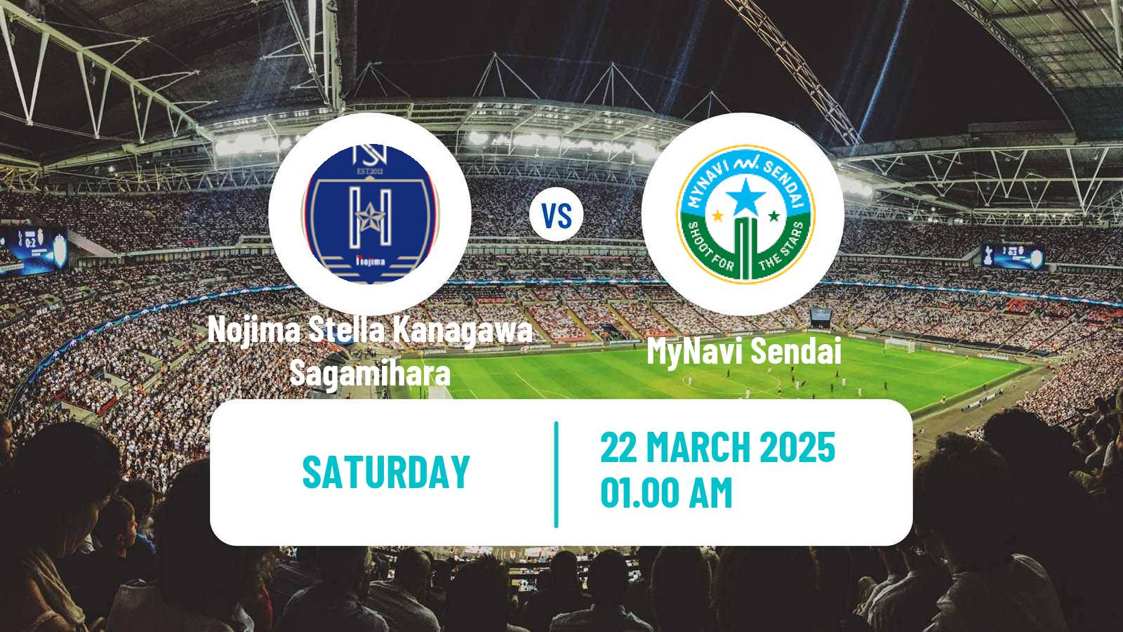 Football Japan WE League Women Nojima Stella Kanagawa Sagamihara - MyNavi Sendai