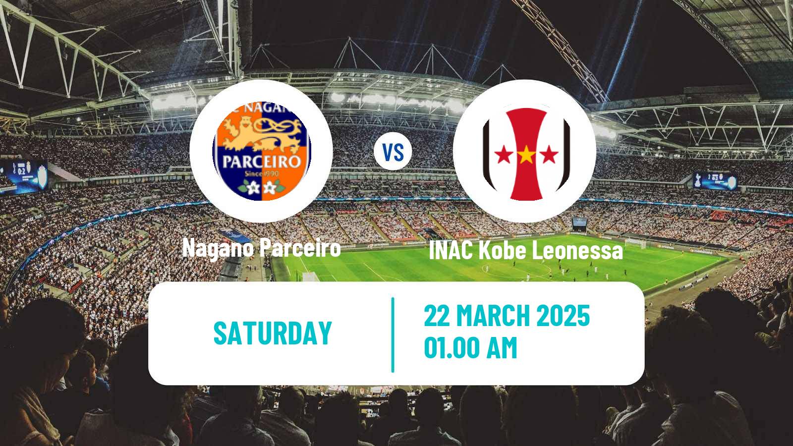 Soccer Japan WE League Women Nagano Parceiro - INAC Kobe Leonessa